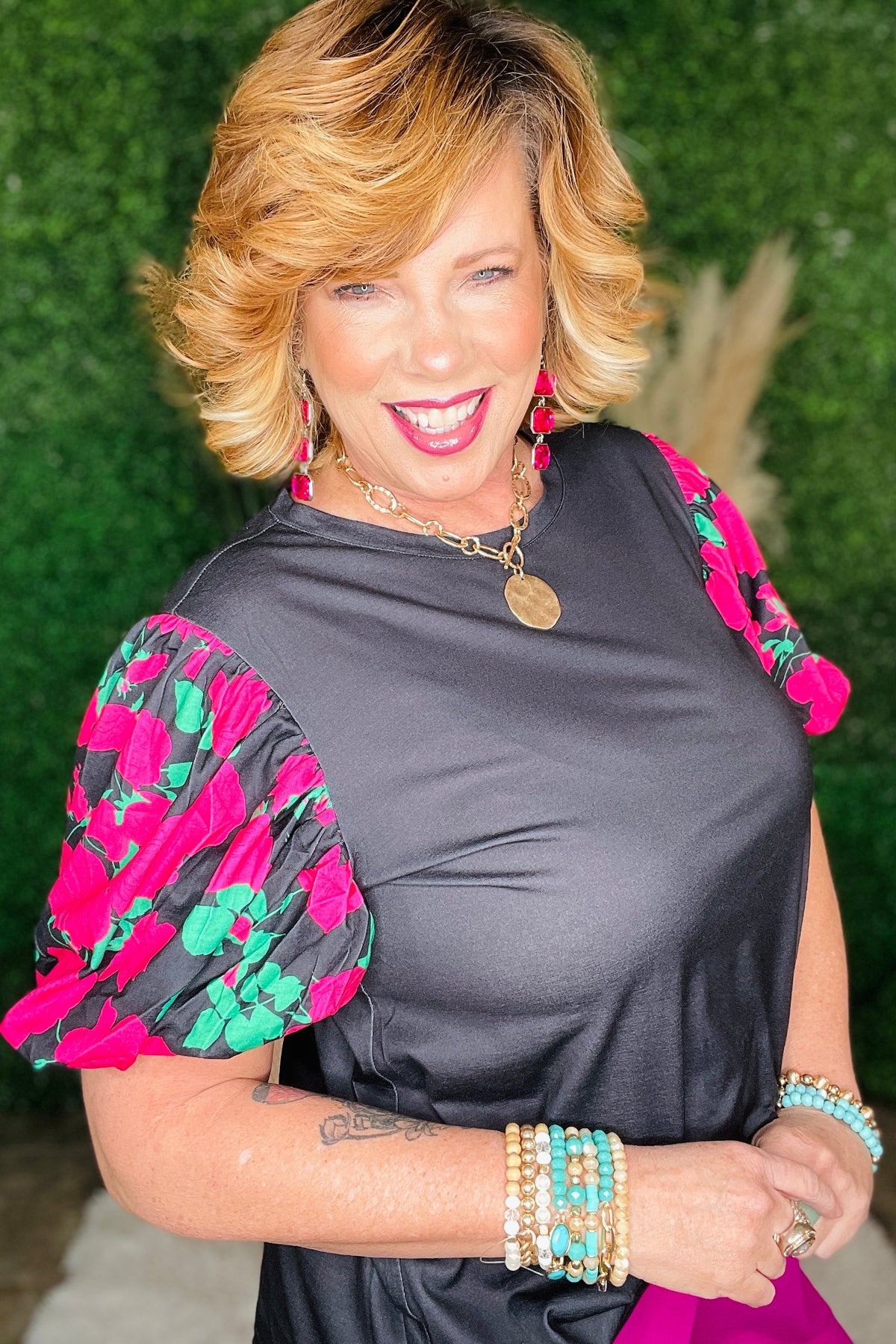 City Bloom Top - S336BK