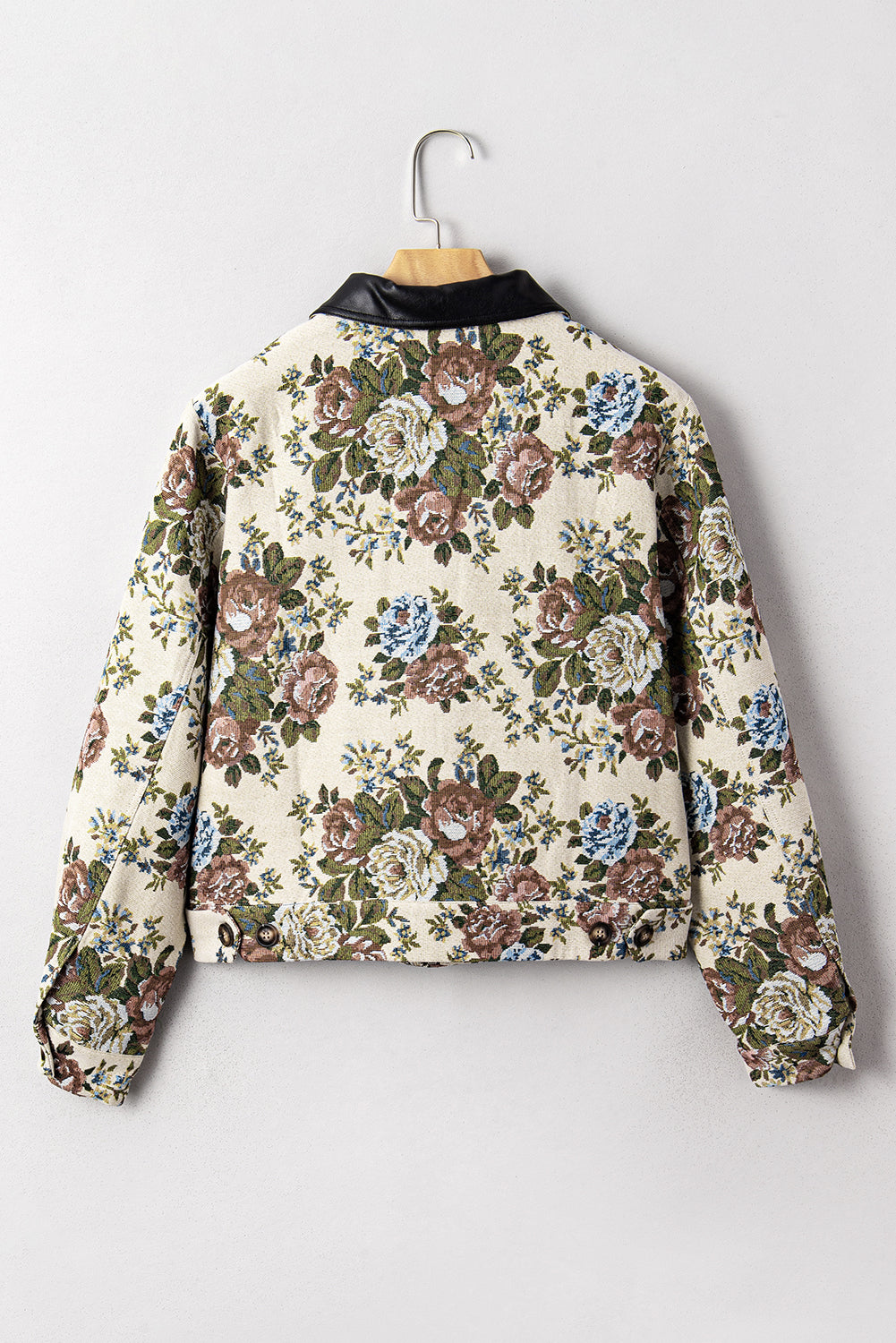 Wildflower Mist Floral Print Zip Up Jacket