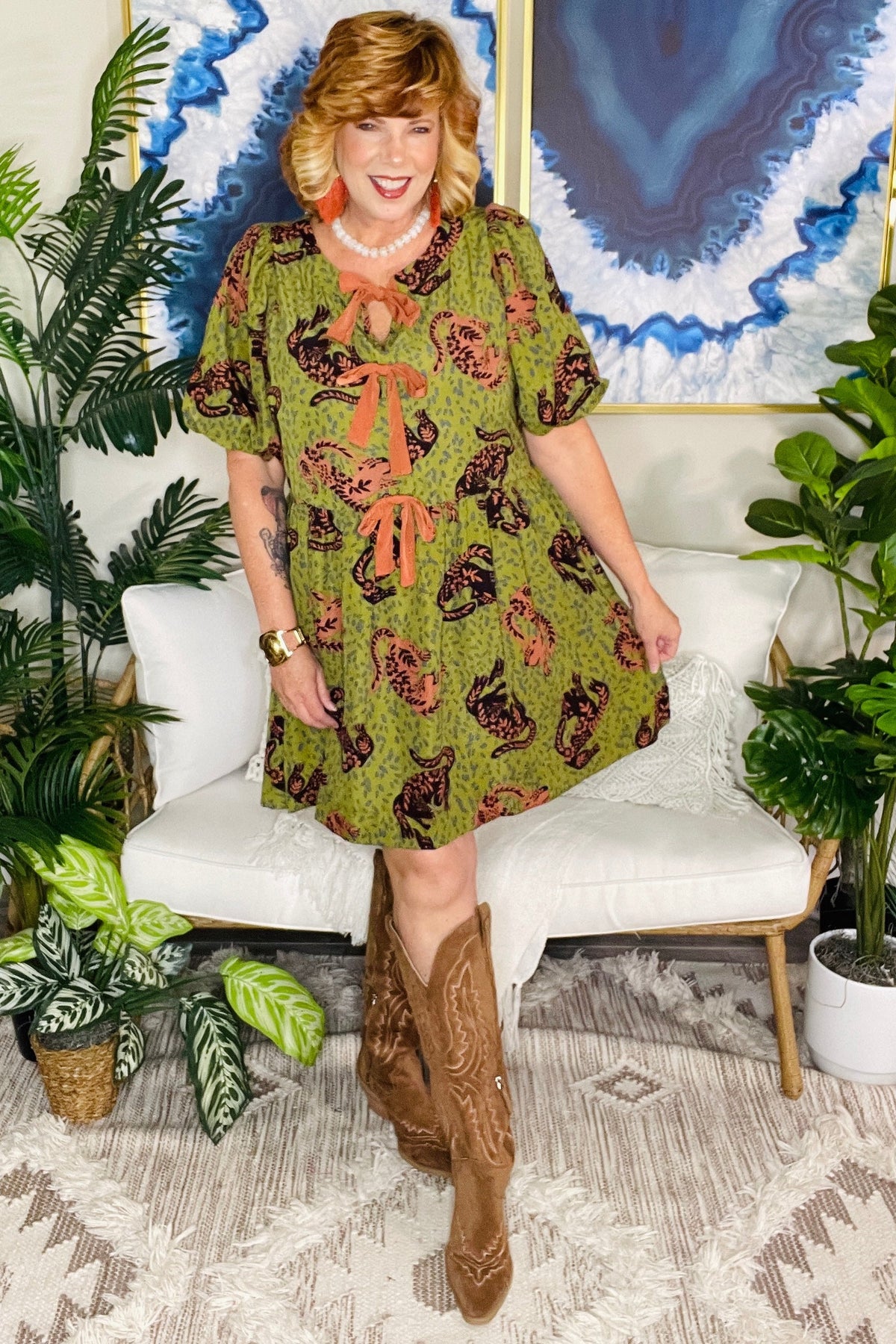Knot So Tame Dress - DR281OL