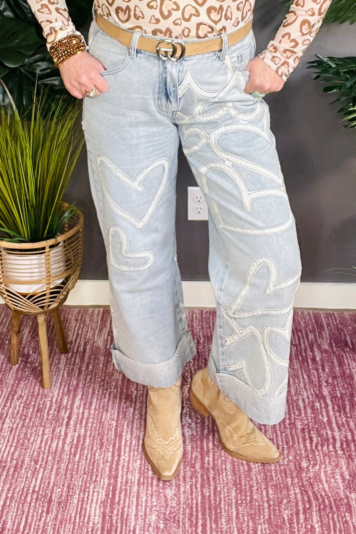 Don't Go Breaking My Heart Jeans - J017DN