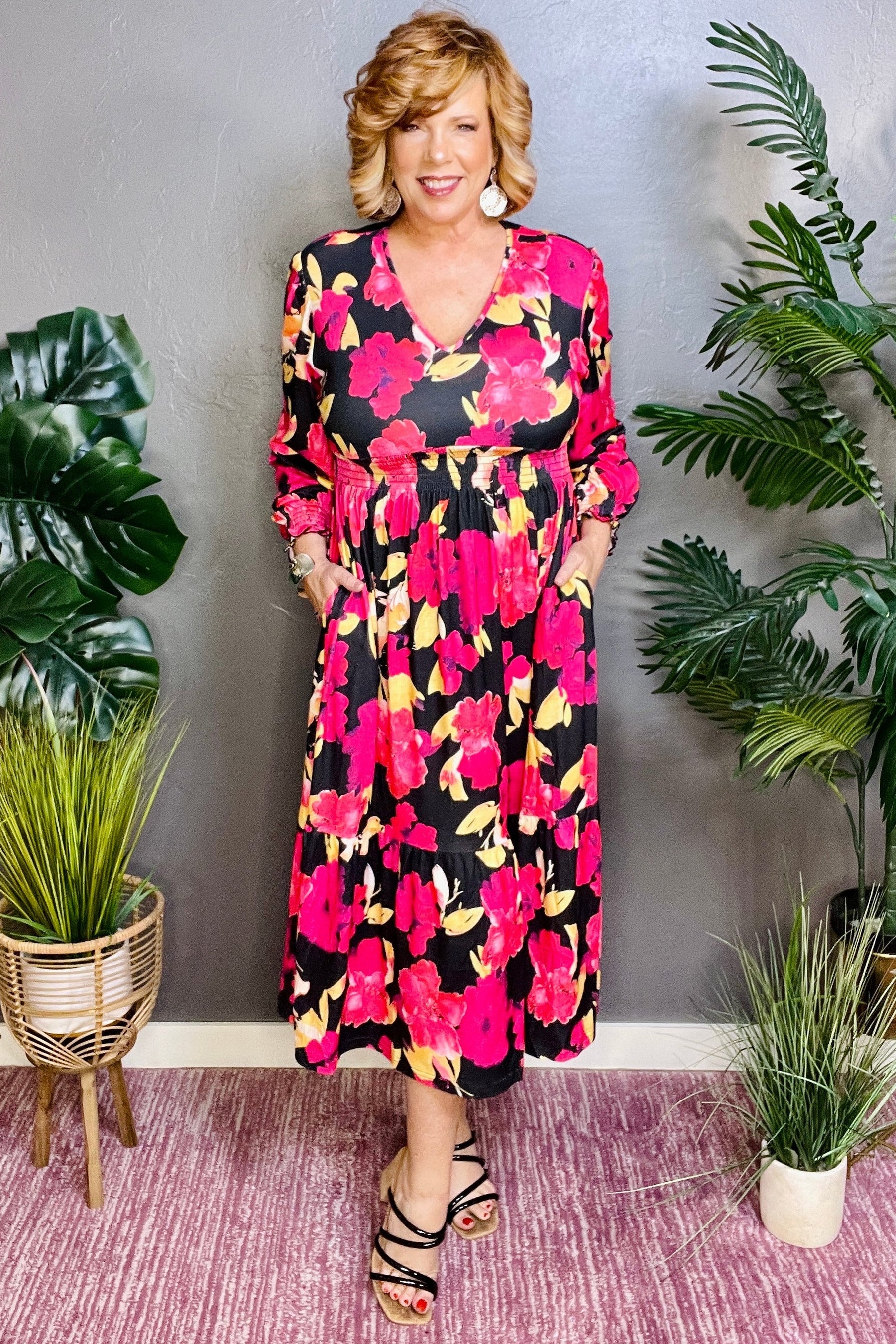 Floral Crush Maxi Dress - DR028MU