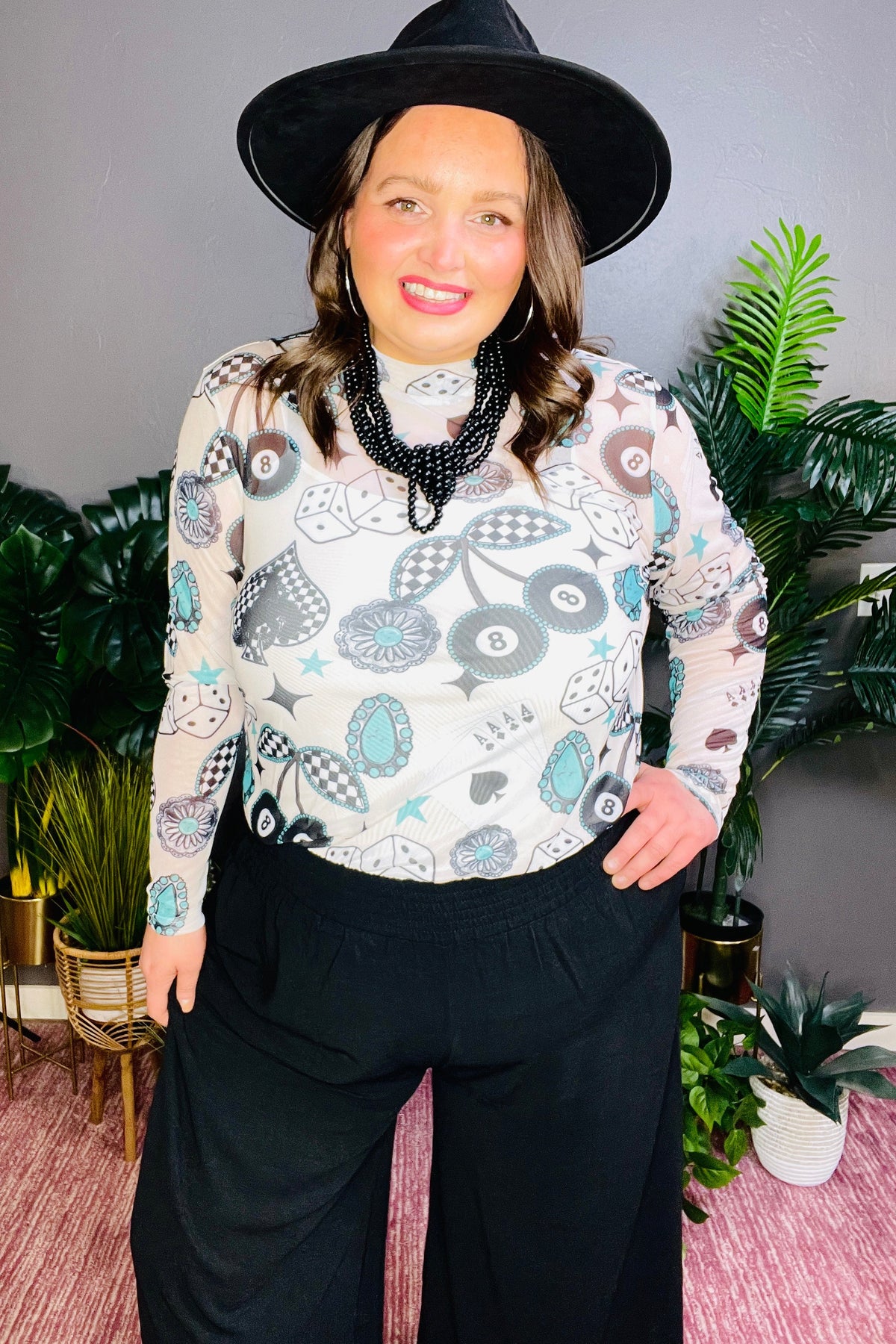 Sheer Luck Mesh Top - S556IV