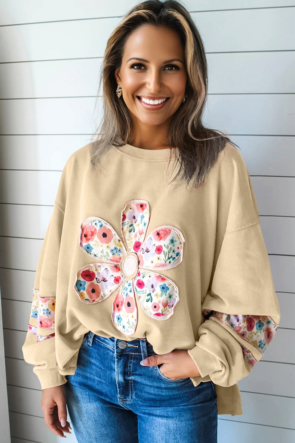 Petal Perfect Floral Applique Top