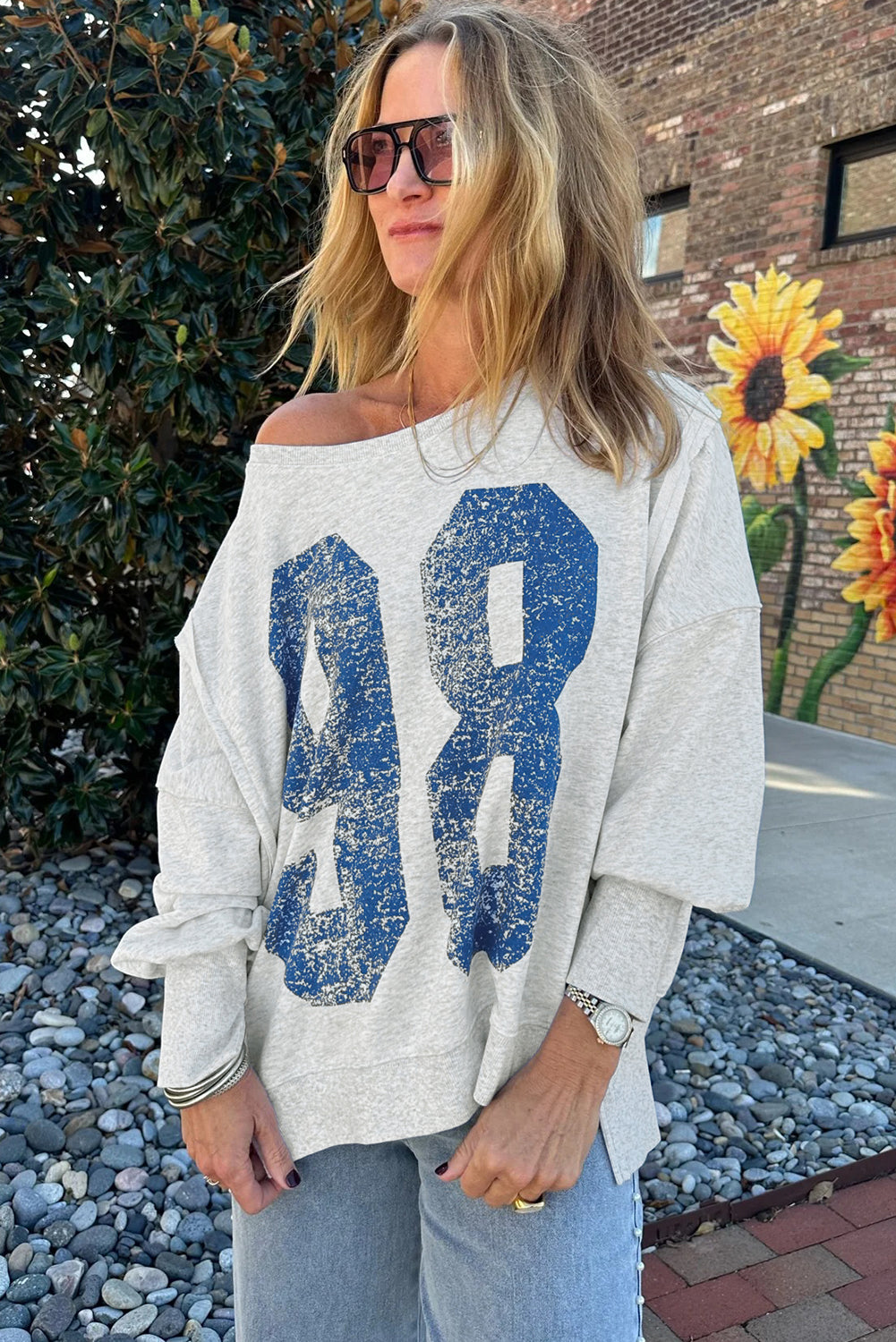Varsity Blues Pullover Top