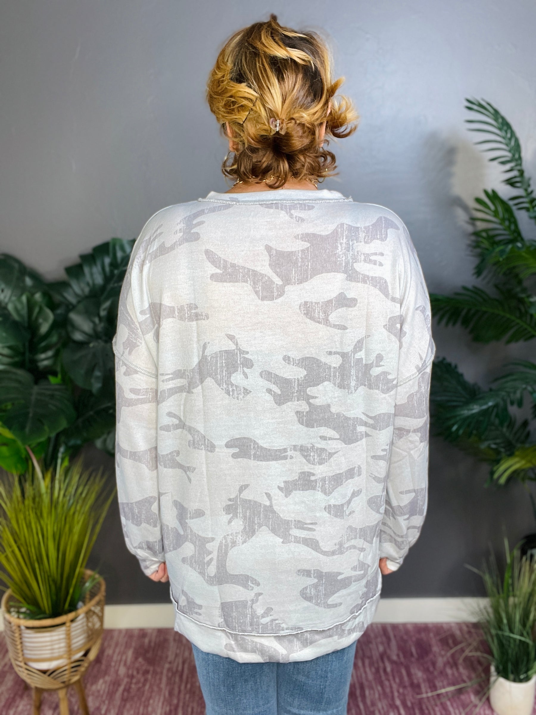 Nowhere To Hide Multicolor Camouflage Sweatshirt