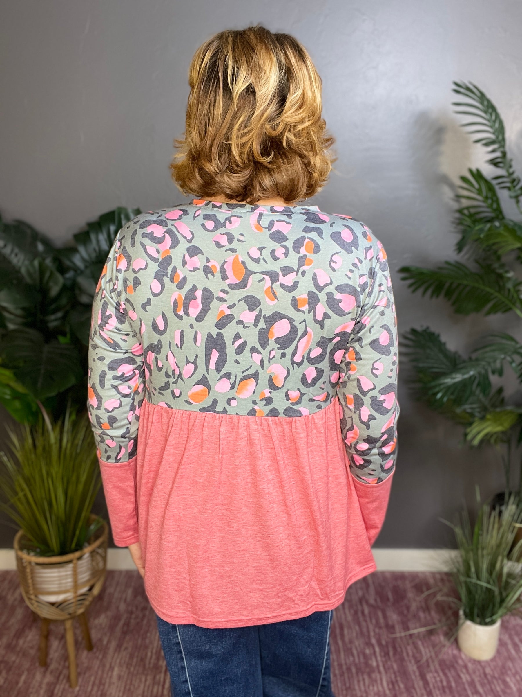 Wildly Untamed Babydoll Top - S059LE