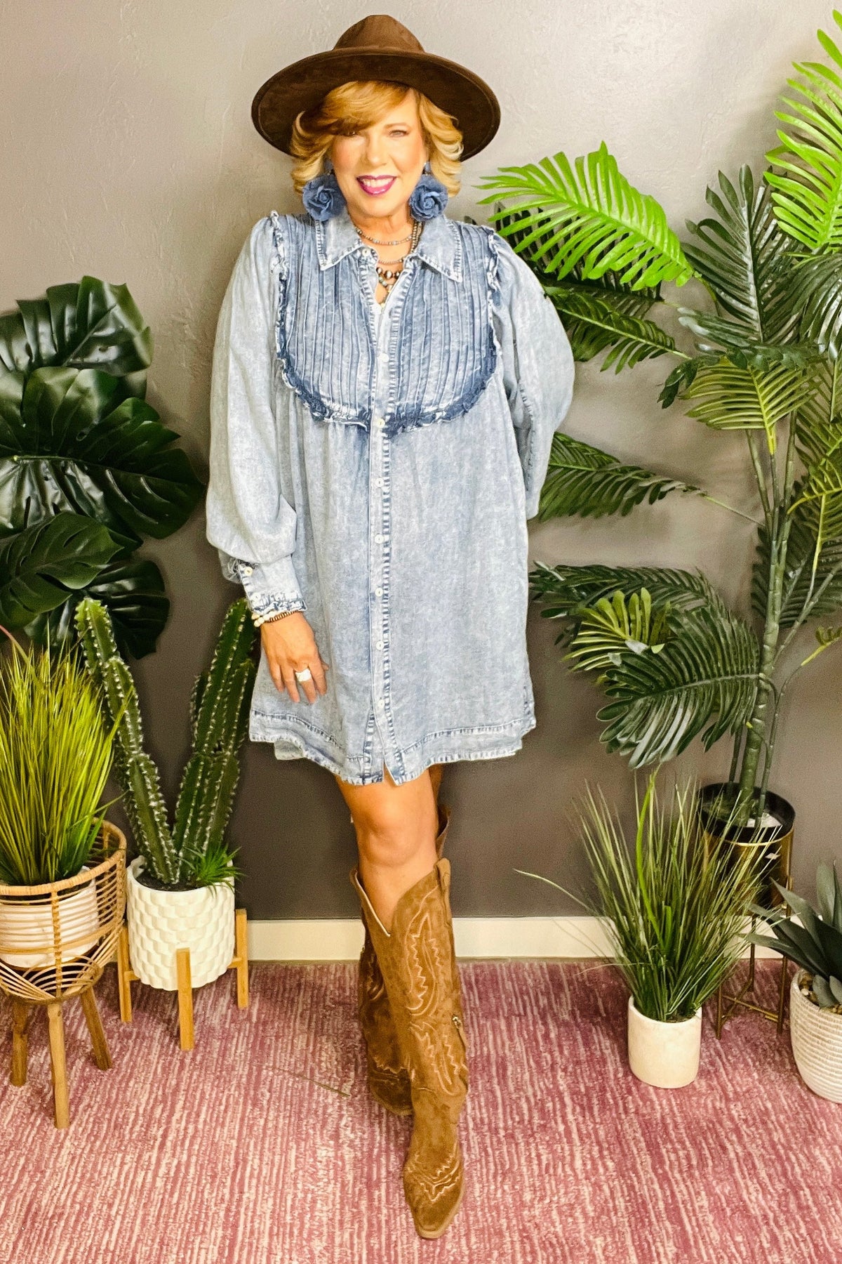 Denim Meets Comfort Tunic/Dress - DR063DN