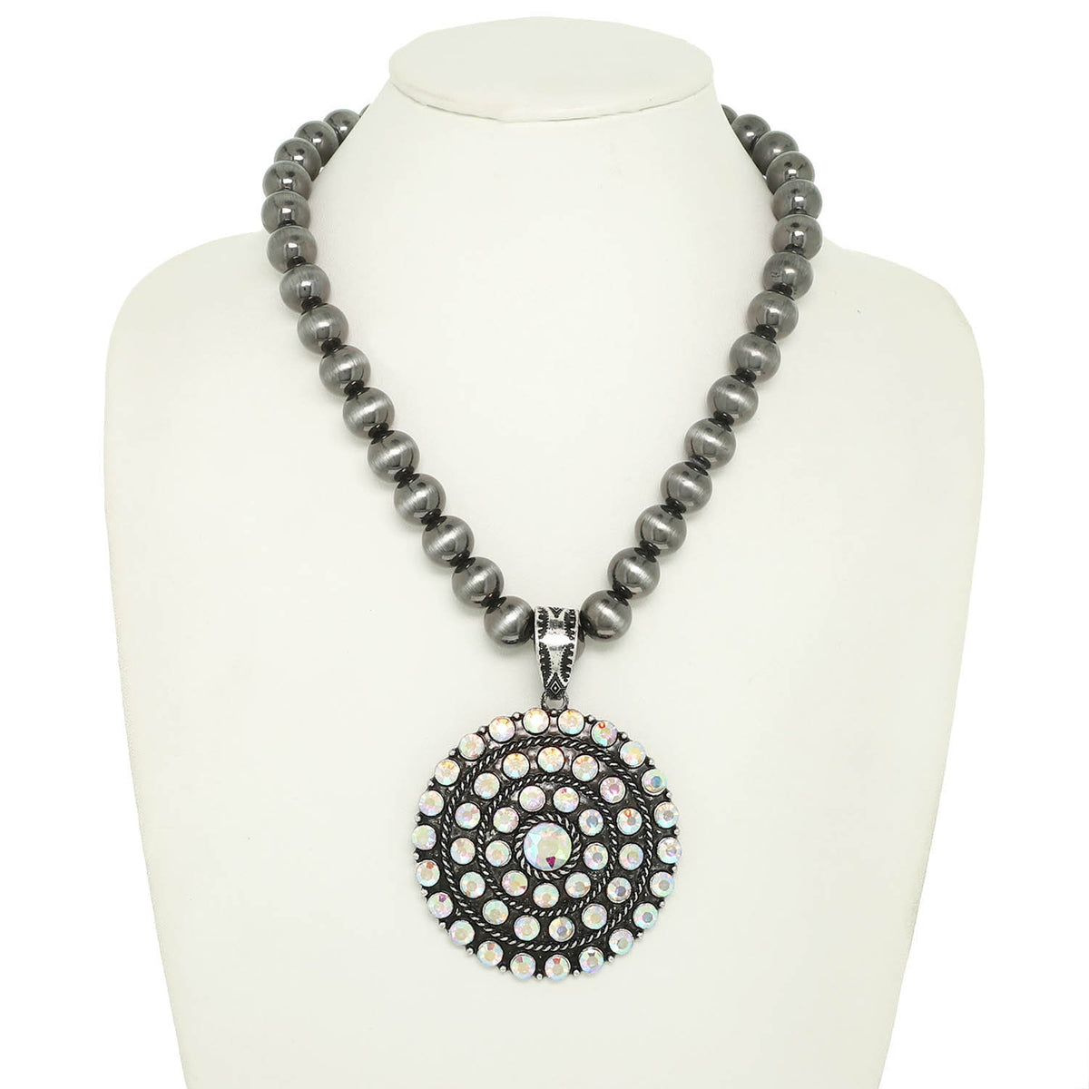 Concho Bling Necklace - N090SI