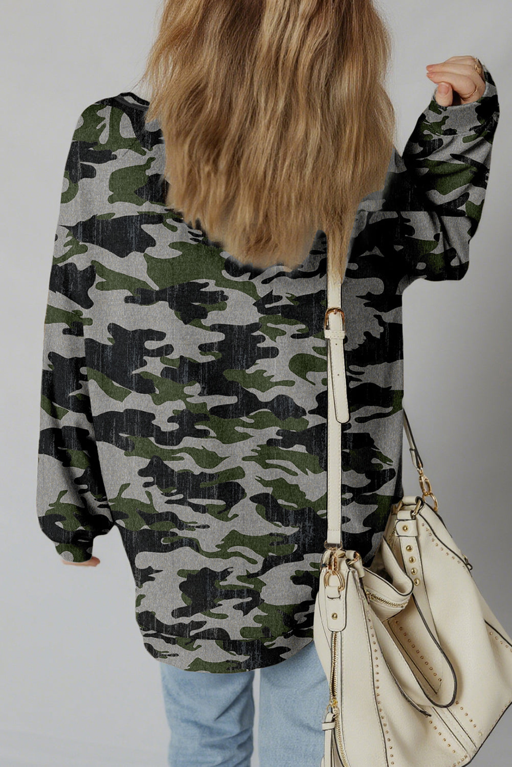 Nowhere To Hide Green Camouflage Sweatshirt