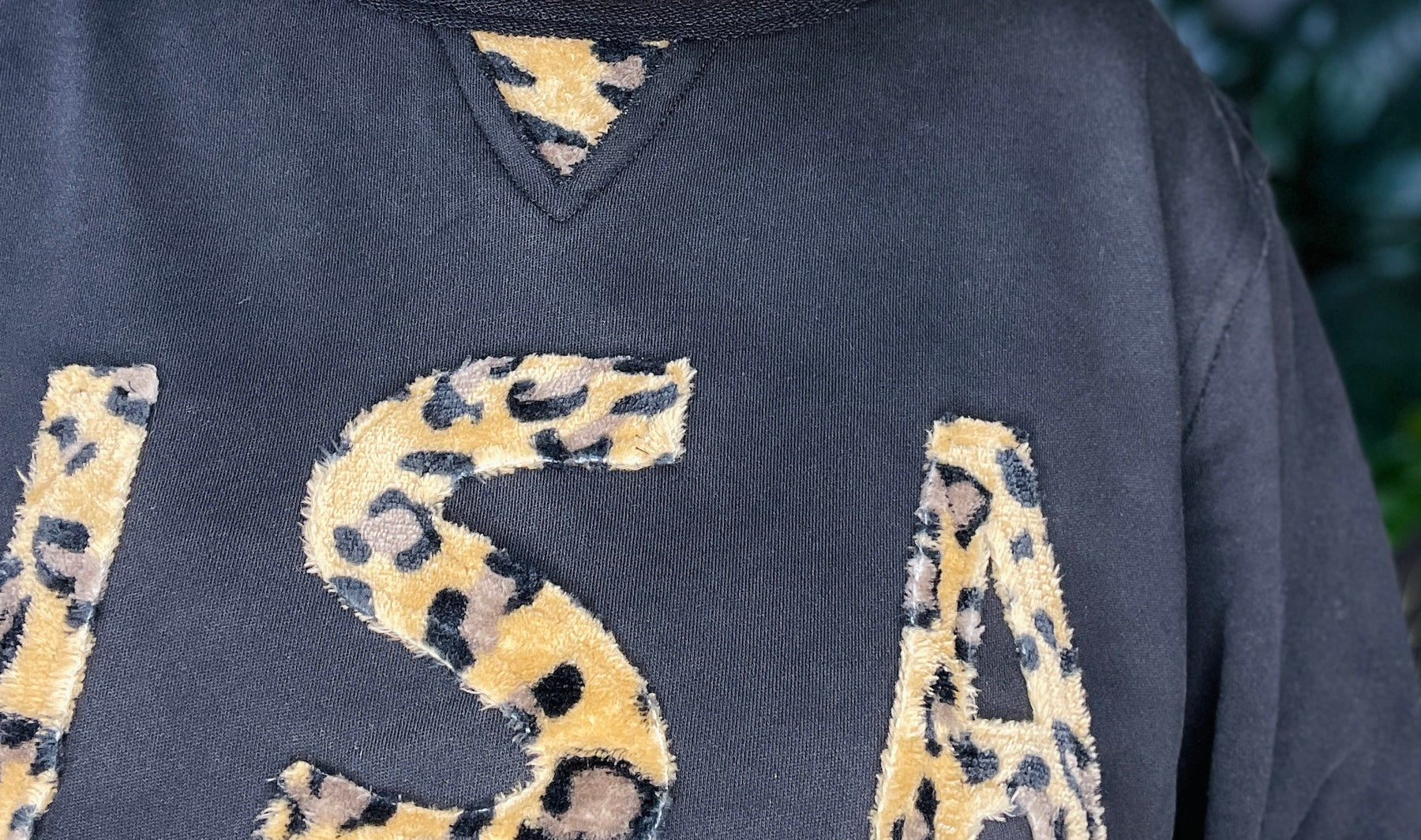 USA Letter Animal Patch Top