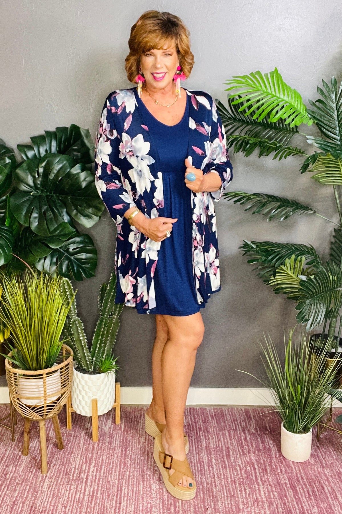 Floral And Frill Kimono - OT156NV