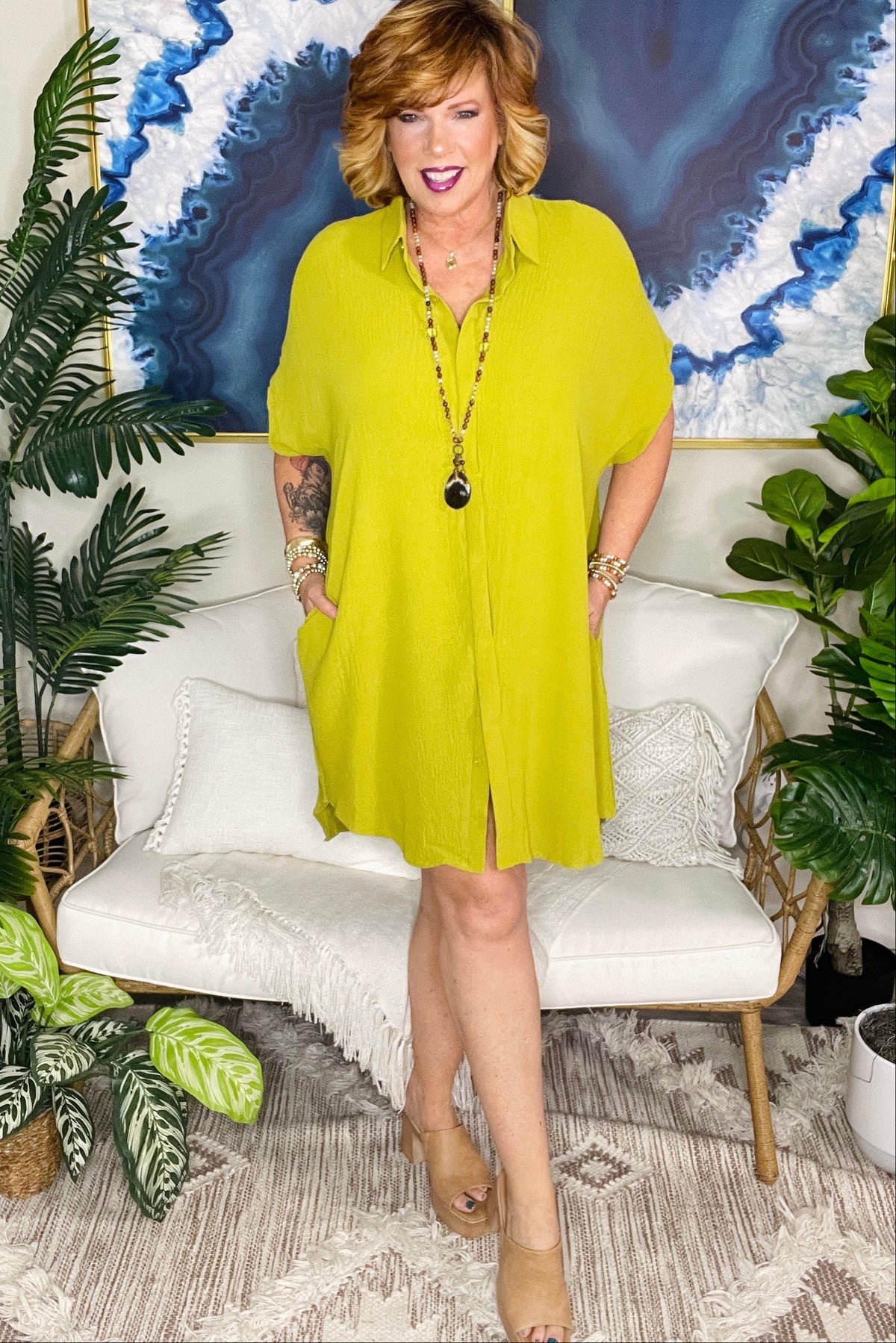 Feeling Extra Special Avocado Dress - DR167AV