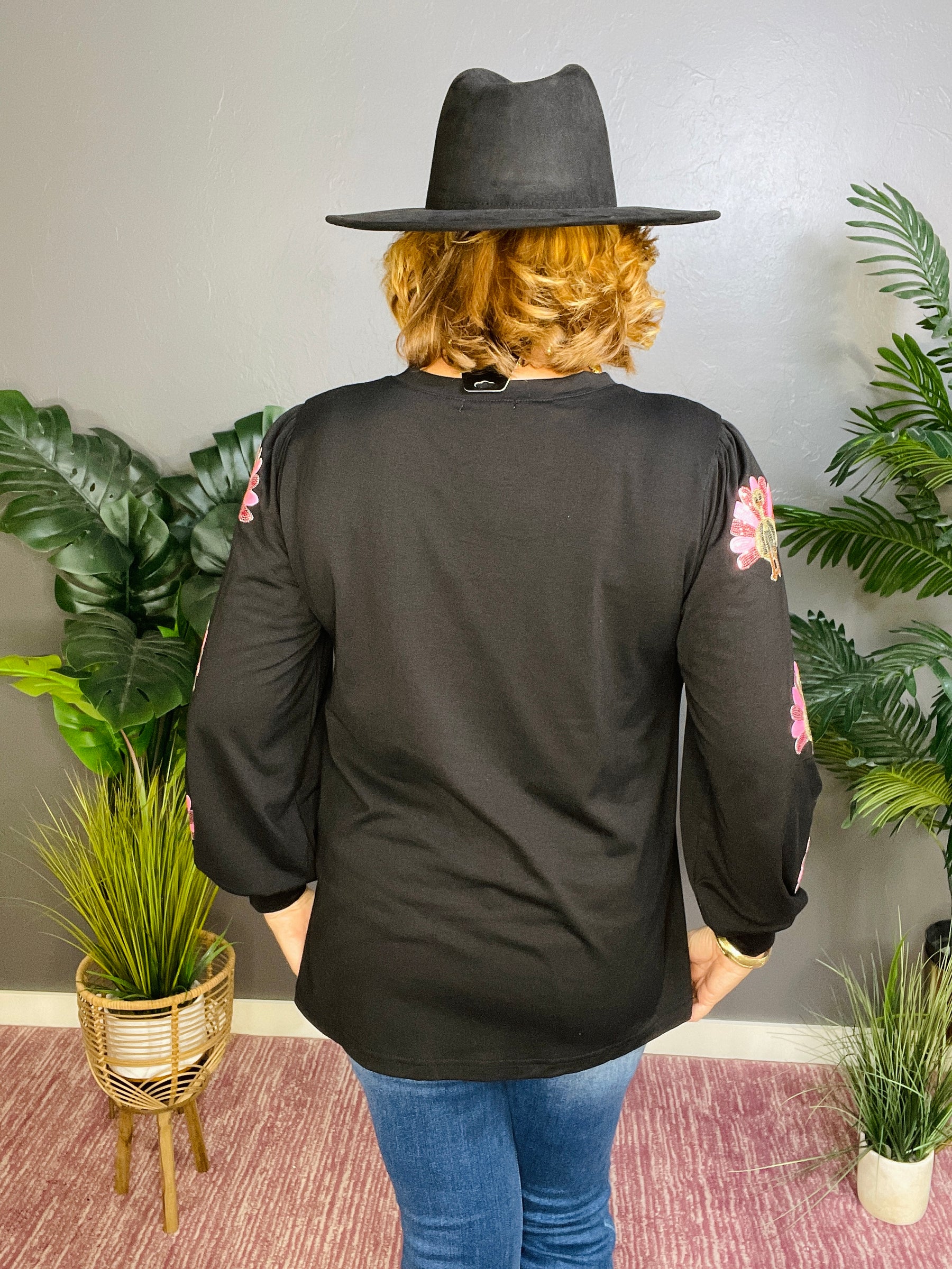 Shine On Turkey Sequin Top - S032BK
