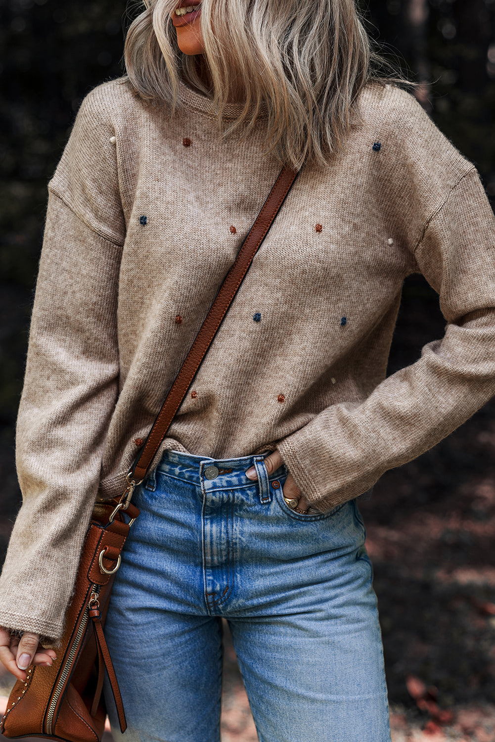 Crisp Cool Morning Shoulder Sweater