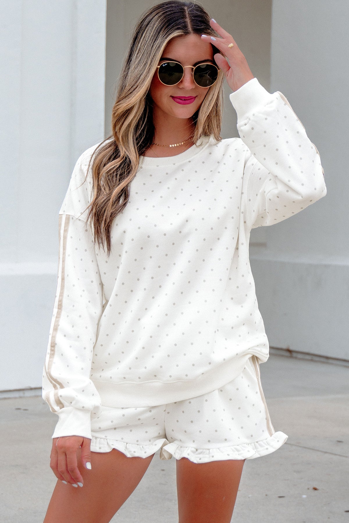 Dotted Delight Top And Short Set