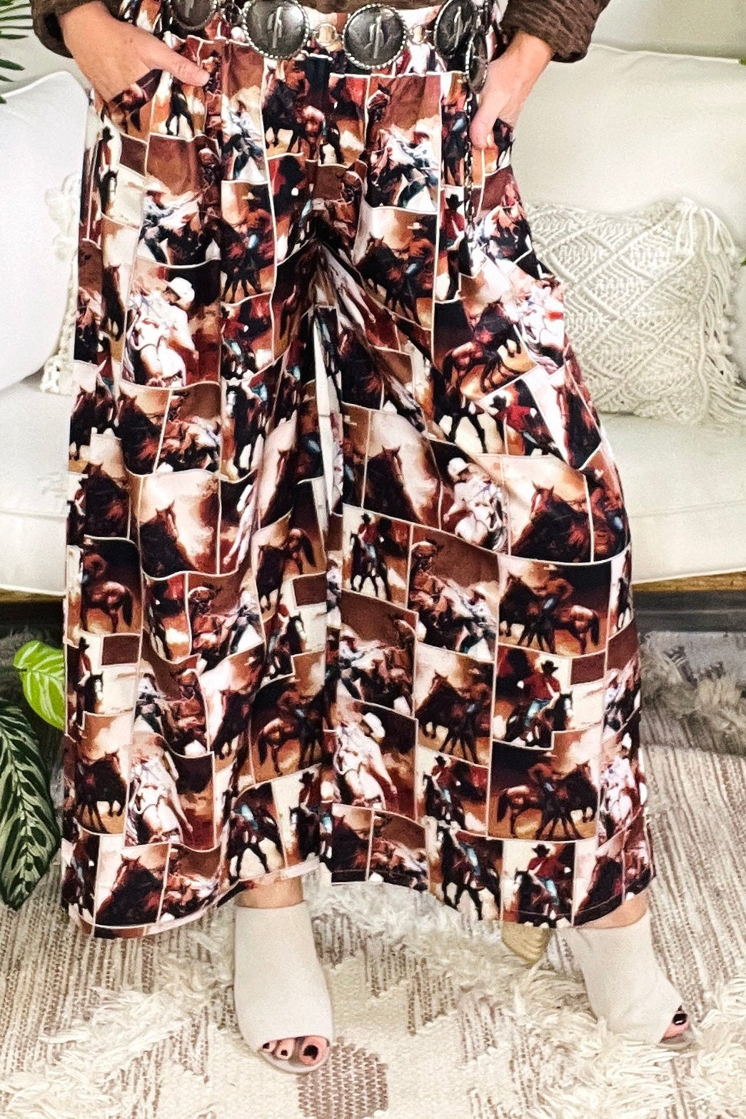 Cowgirl Collage Pants - LW027MU