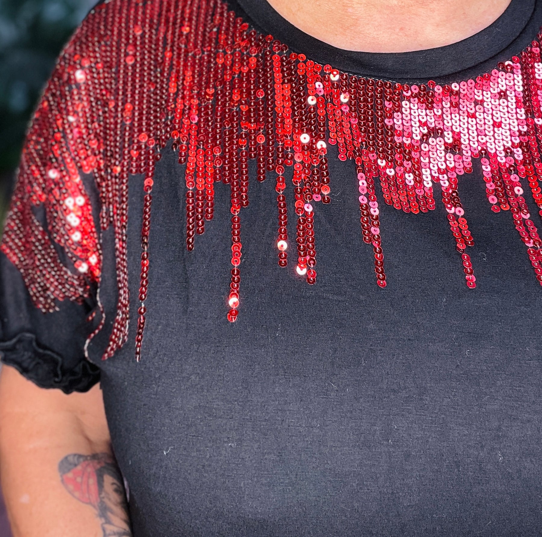 Glam On The Go Sequin Top - S060RD