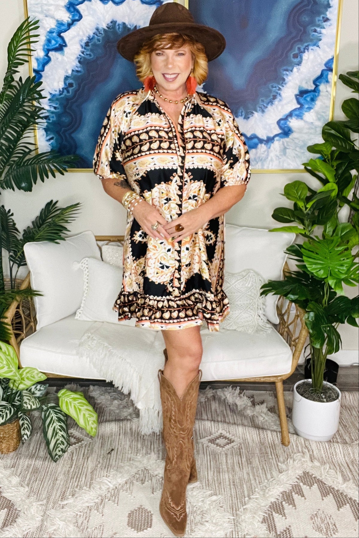Amalfi Dreams Dress - DR247BK