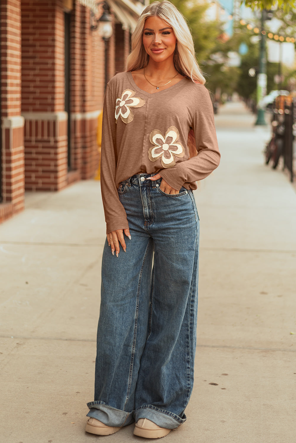 Flower Power Floral Patchwork Top