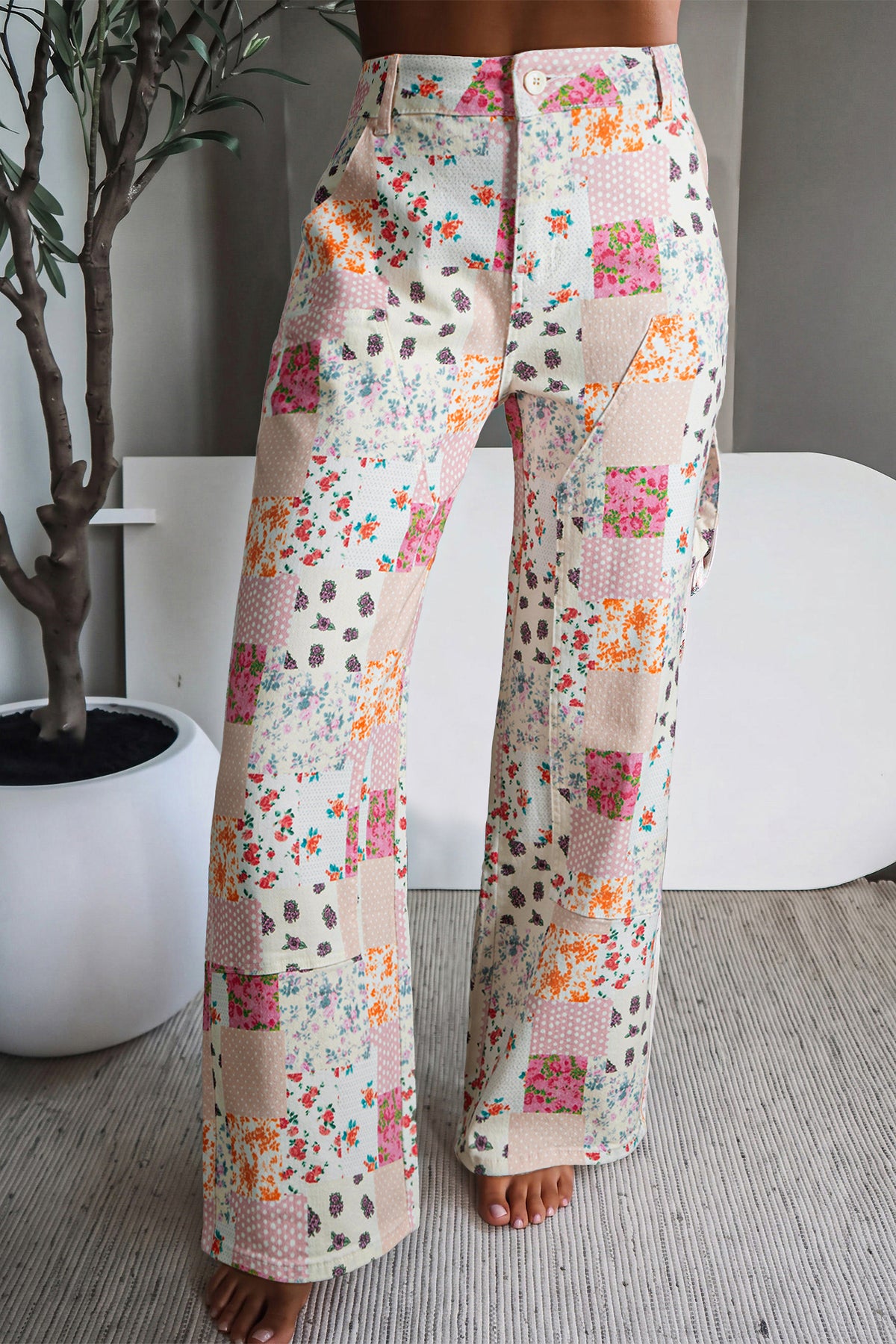 Patchwork And Petals Jeans