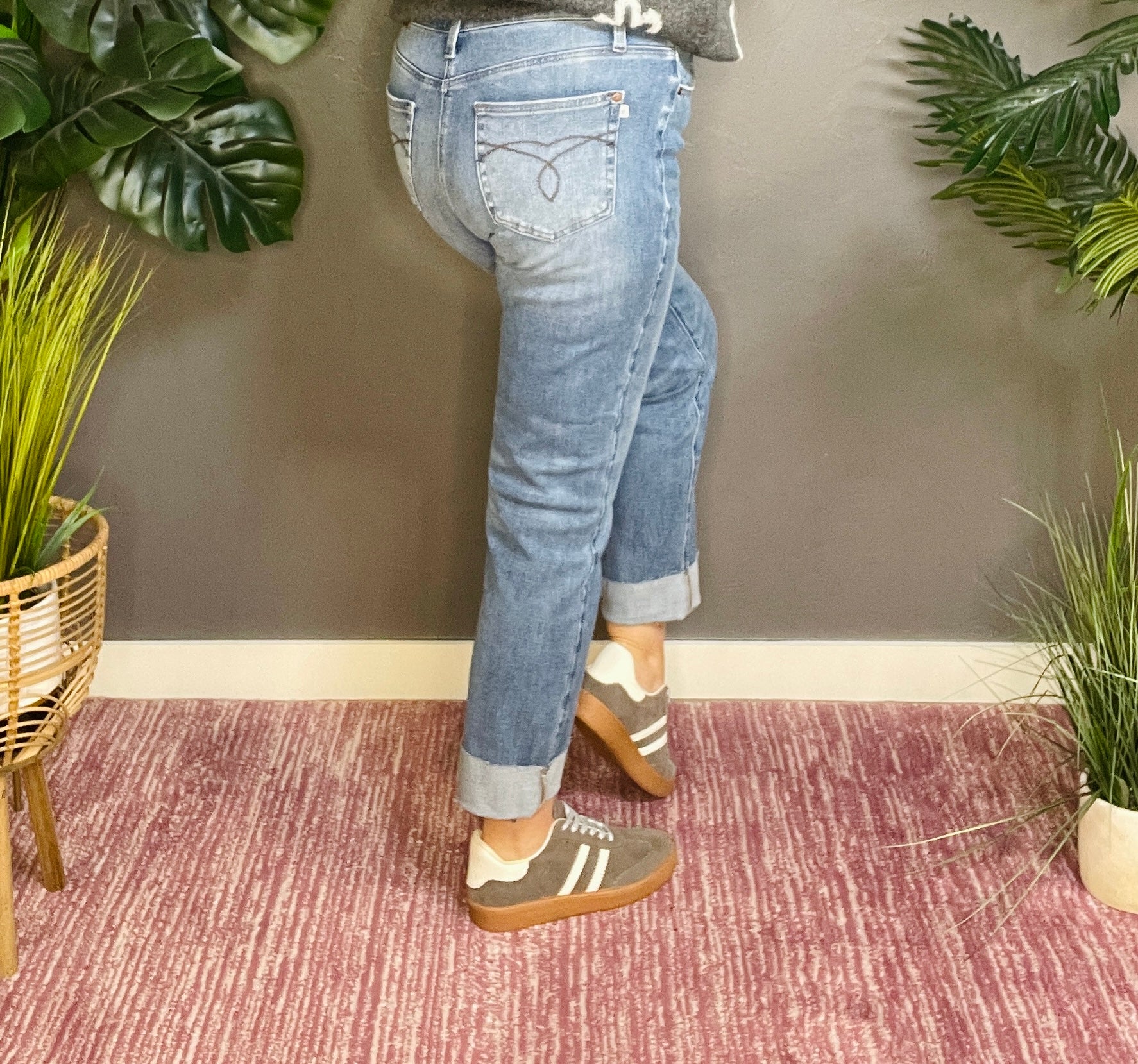 Sloane High Waist Criss-cross Jeans
