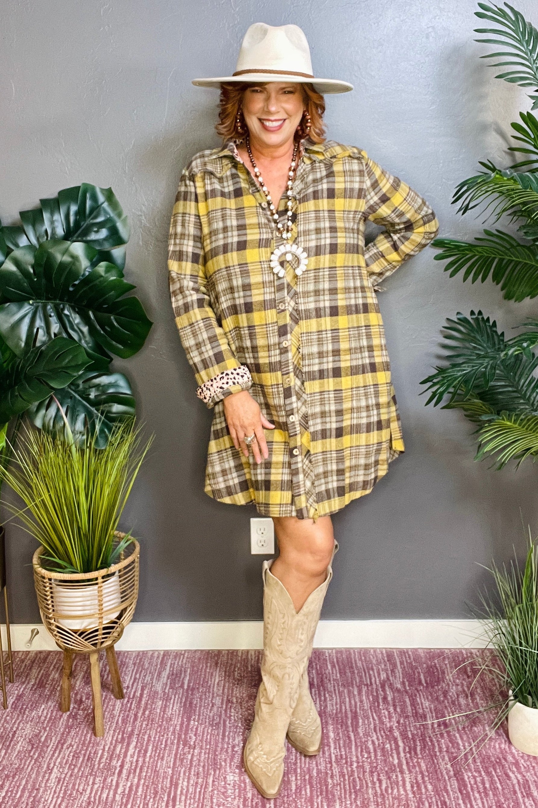 Plaid Crush Dress - DR023BR