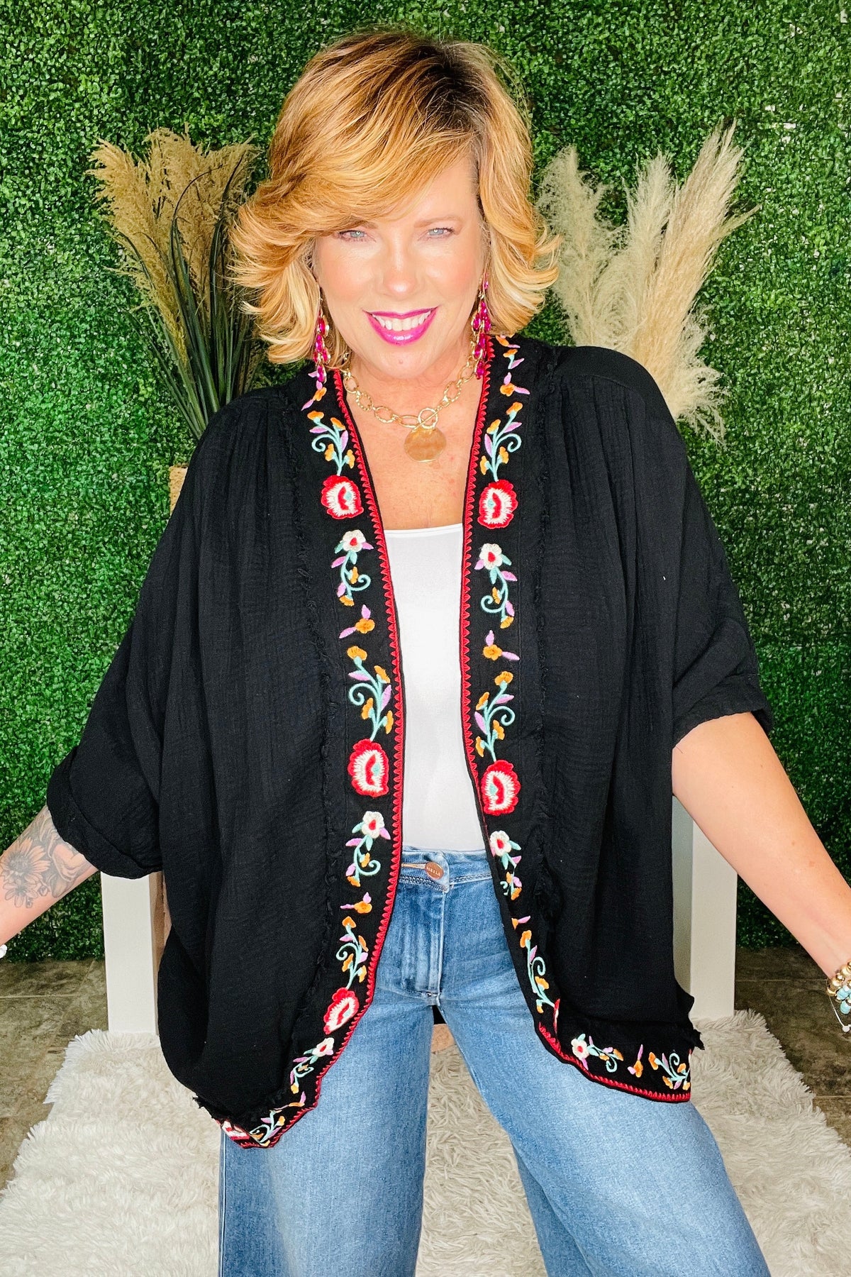 Make Up Your Mind Kimono - OT128BK