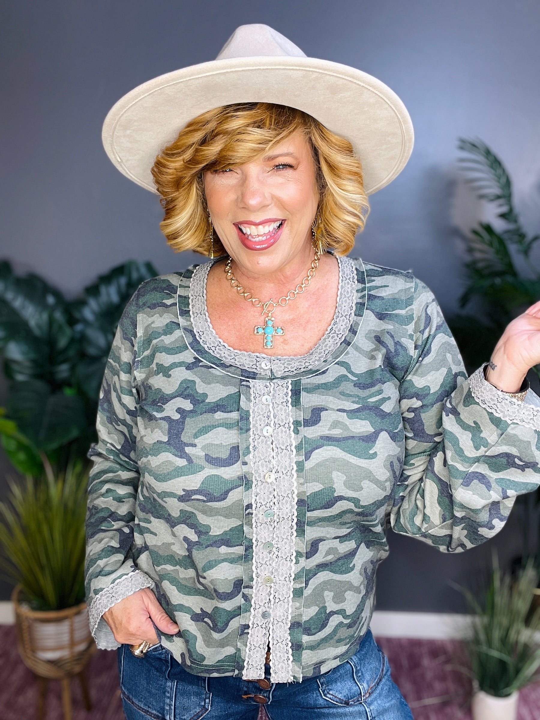 Fresh In Camo Top