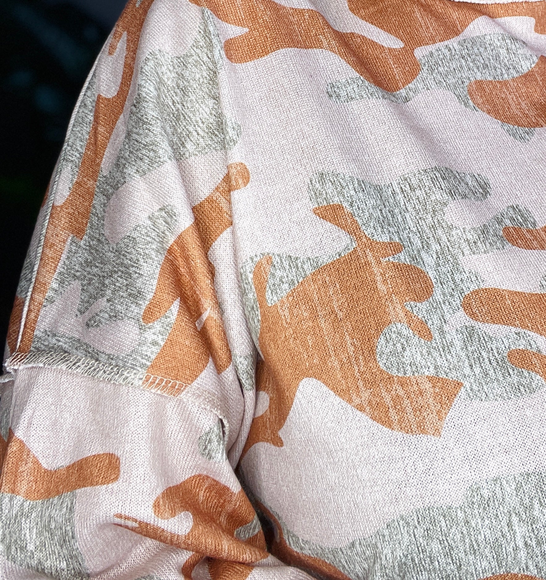 Nowhere To Hide Brown Camouflage Sweatshirt
