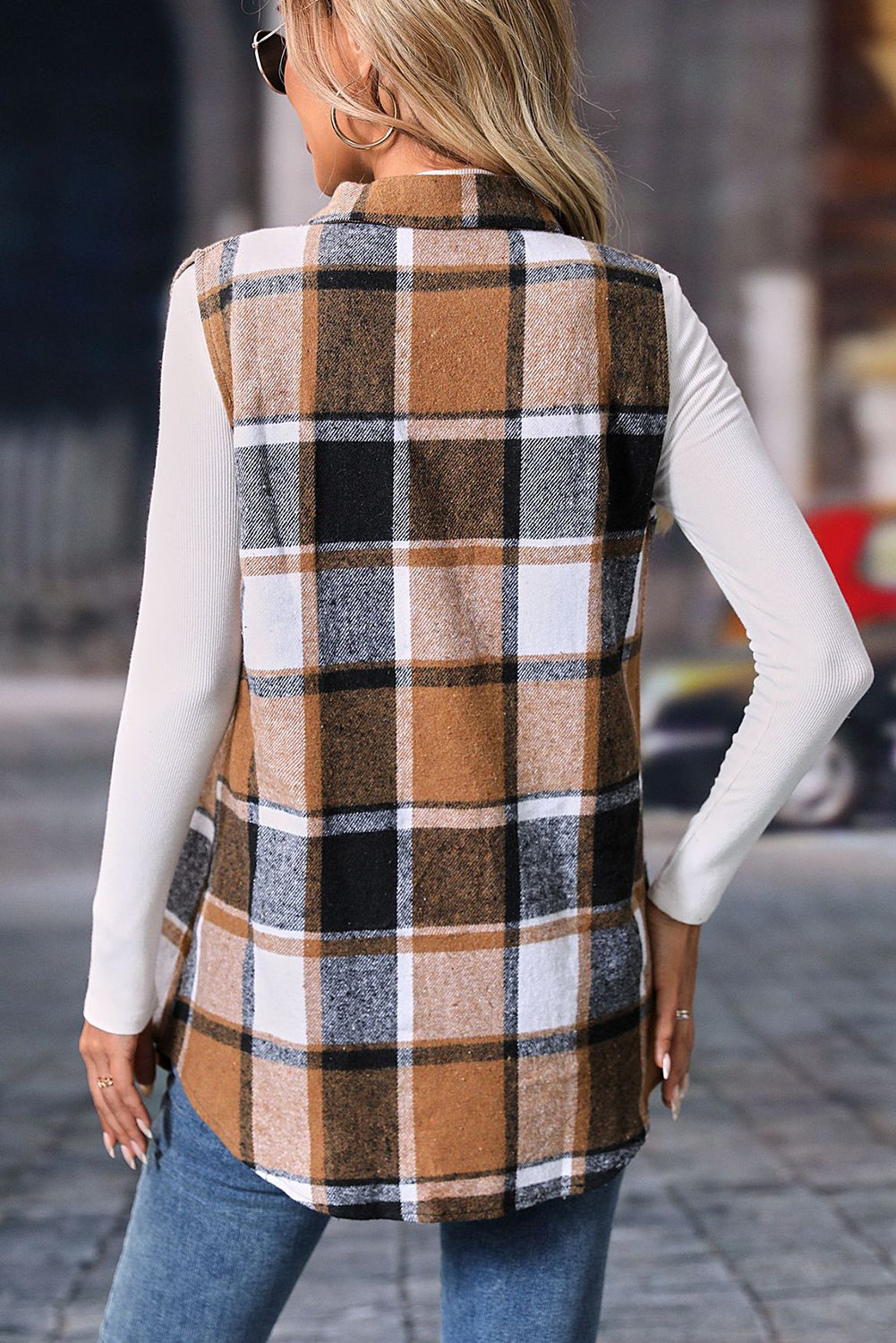Plaid To The Bone Vest