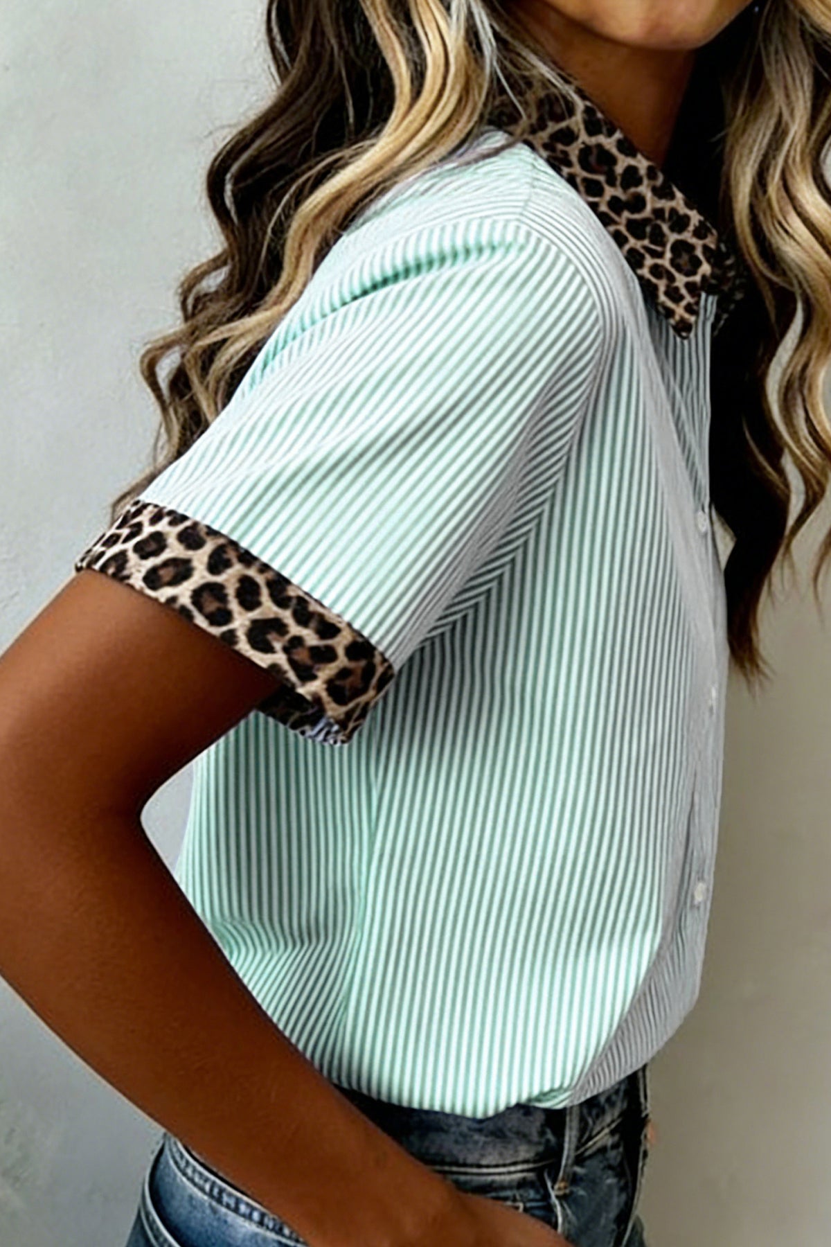 Wild For Stripes Green Top