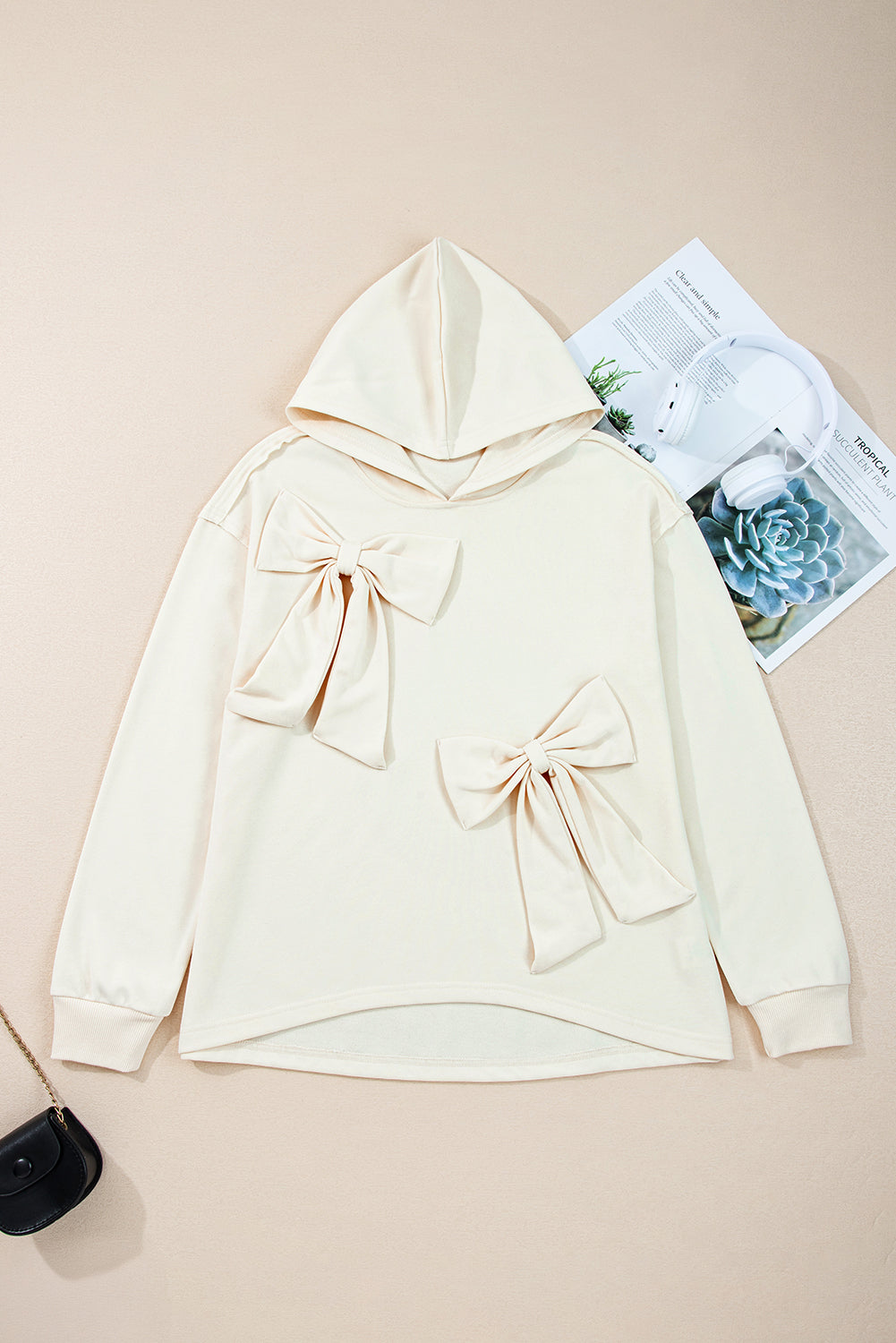 Bows & Chill Bow Detail Hoodie