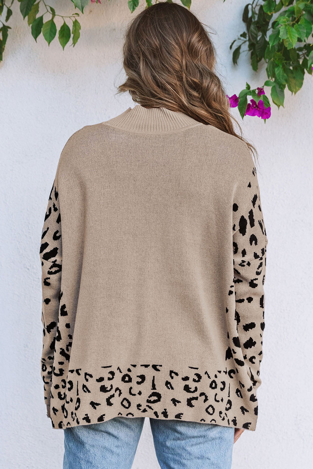 Born To Be Fierce Khaki Oversized Sweater