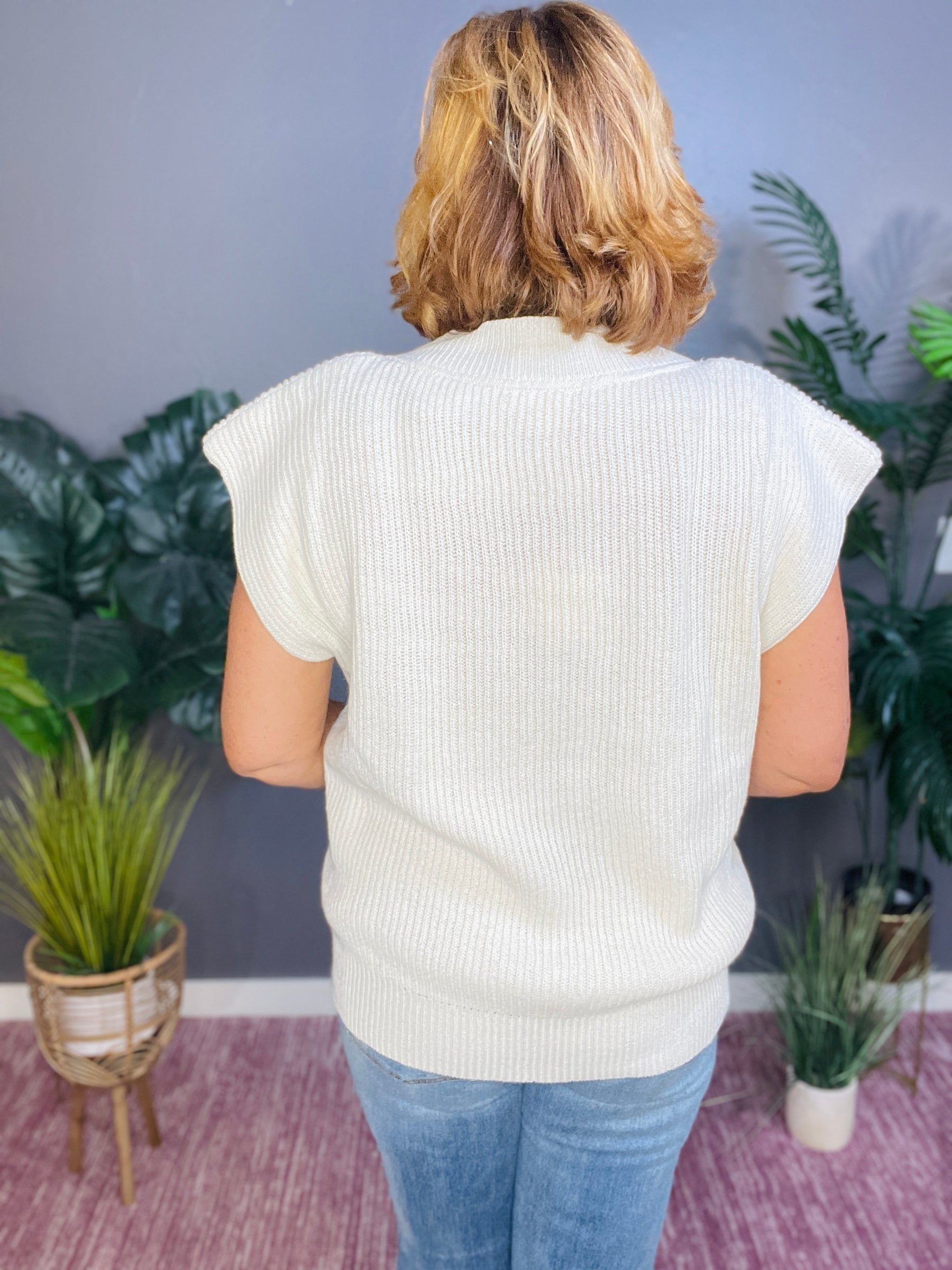 Keep it Chic Oversized V Neck Vest