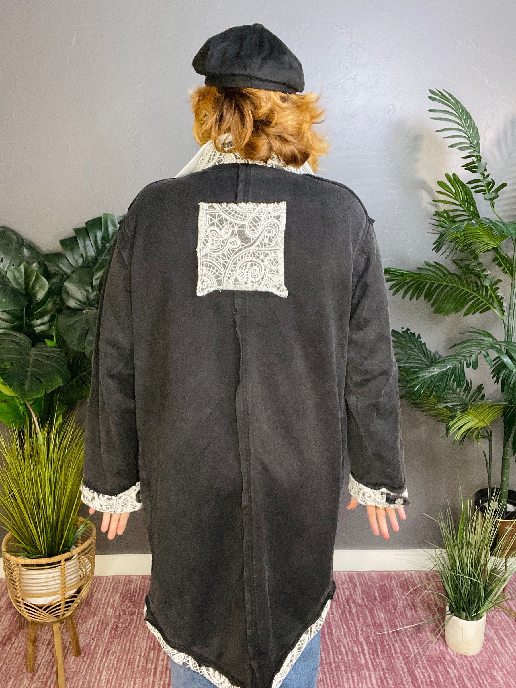 A Girl Like Me Embroidered Lace Jacket - OT020BK