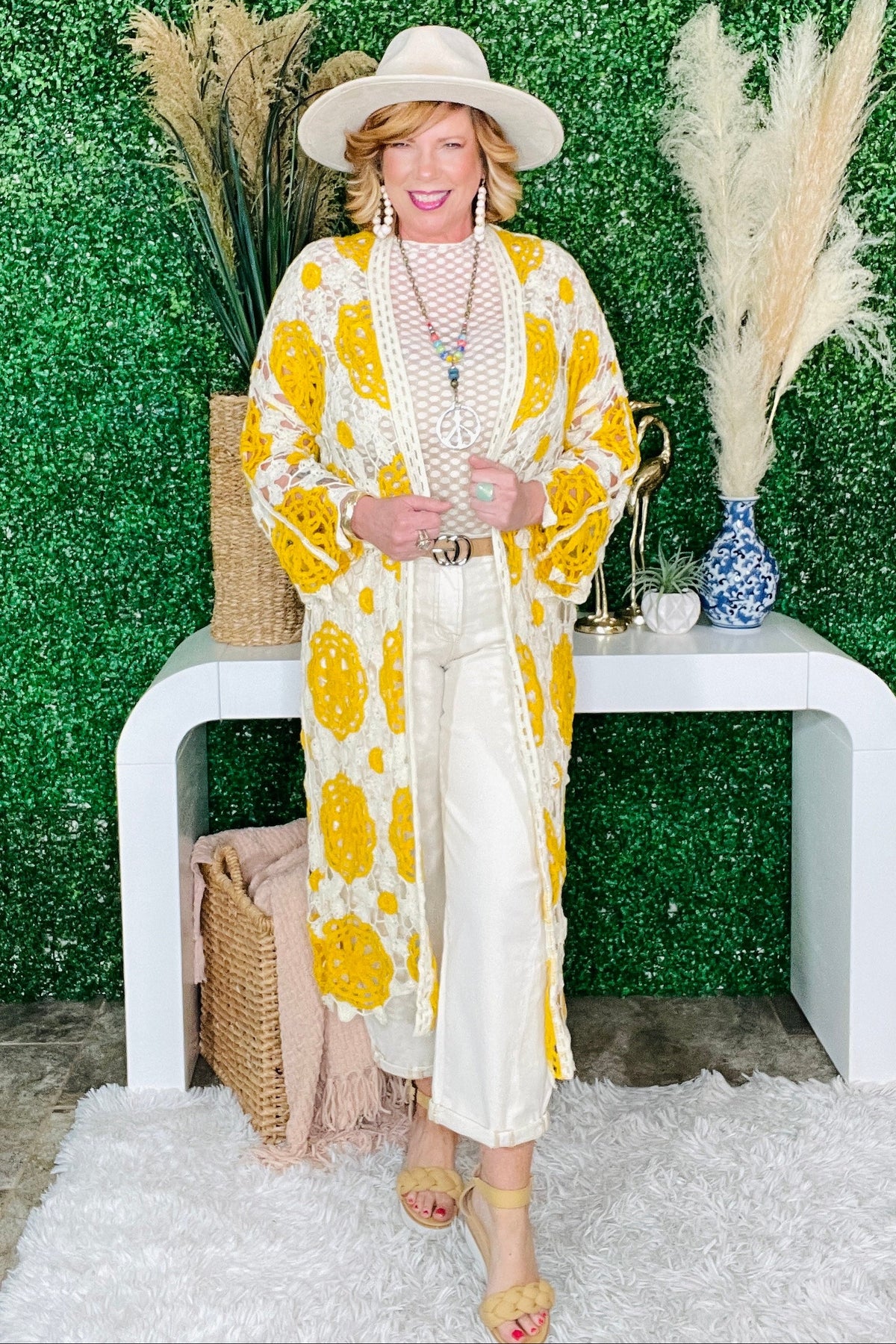 Casual Cool Hipster Yellow Cardigan - OT137YE