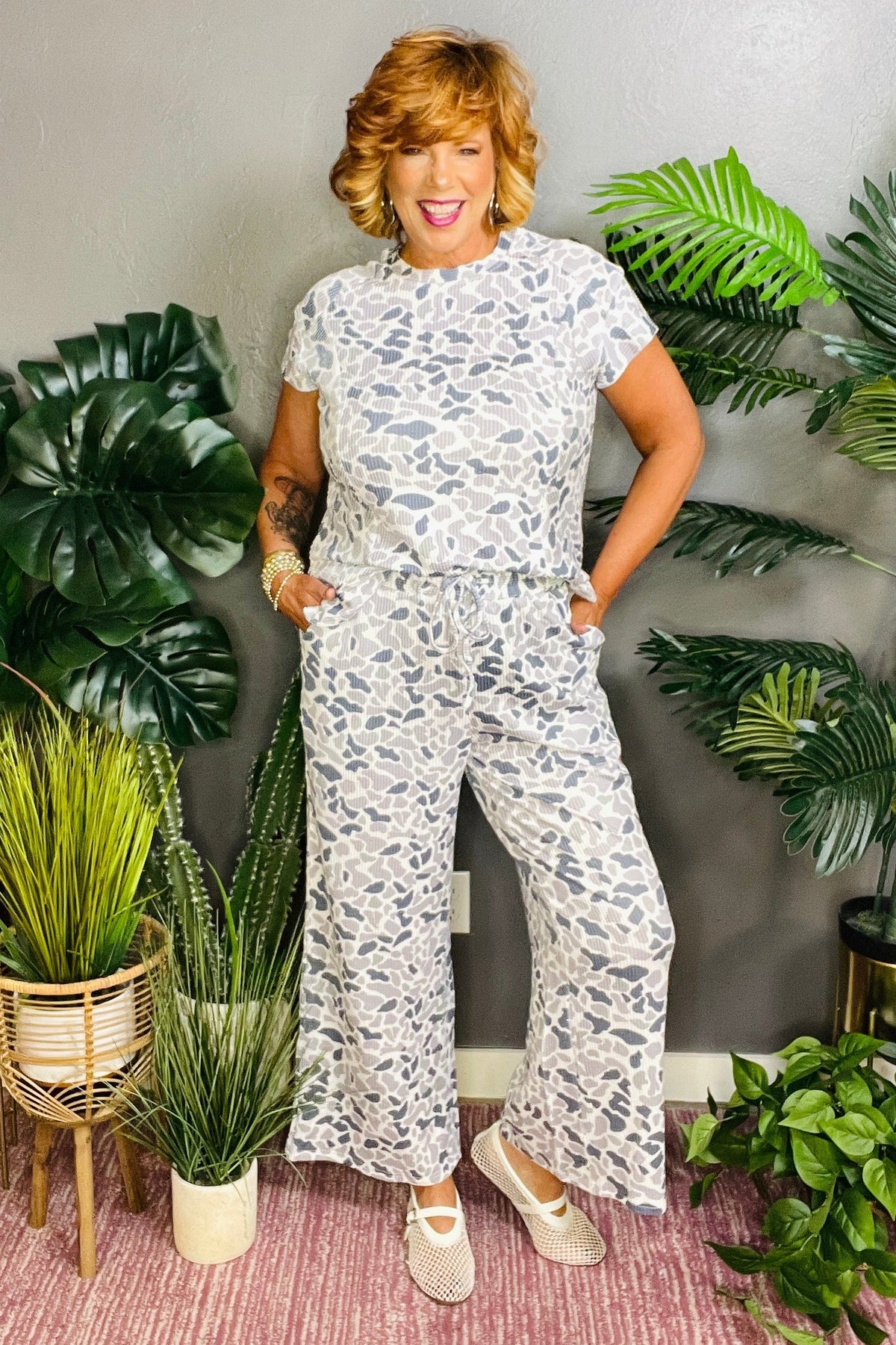 Right On Target Camo Top And Pant Set