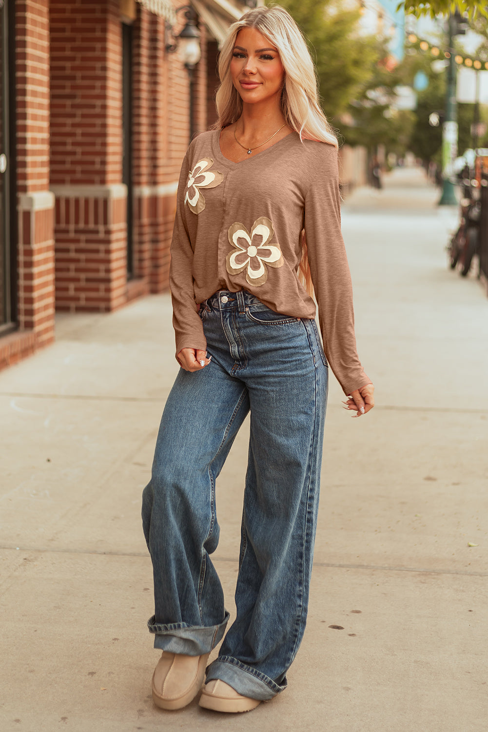 Flower Power Floral Patchwork Top