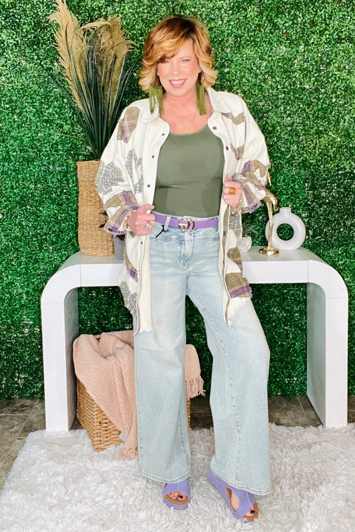 Faye High Waist Column Straight Jeans