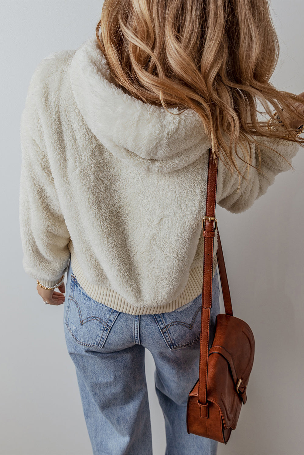Warm And Fuzzy Ribbed Edge Plush Hoodie