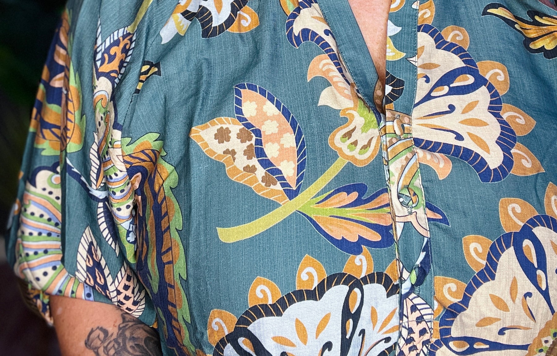 Southern Charm Teal Top - S049TE