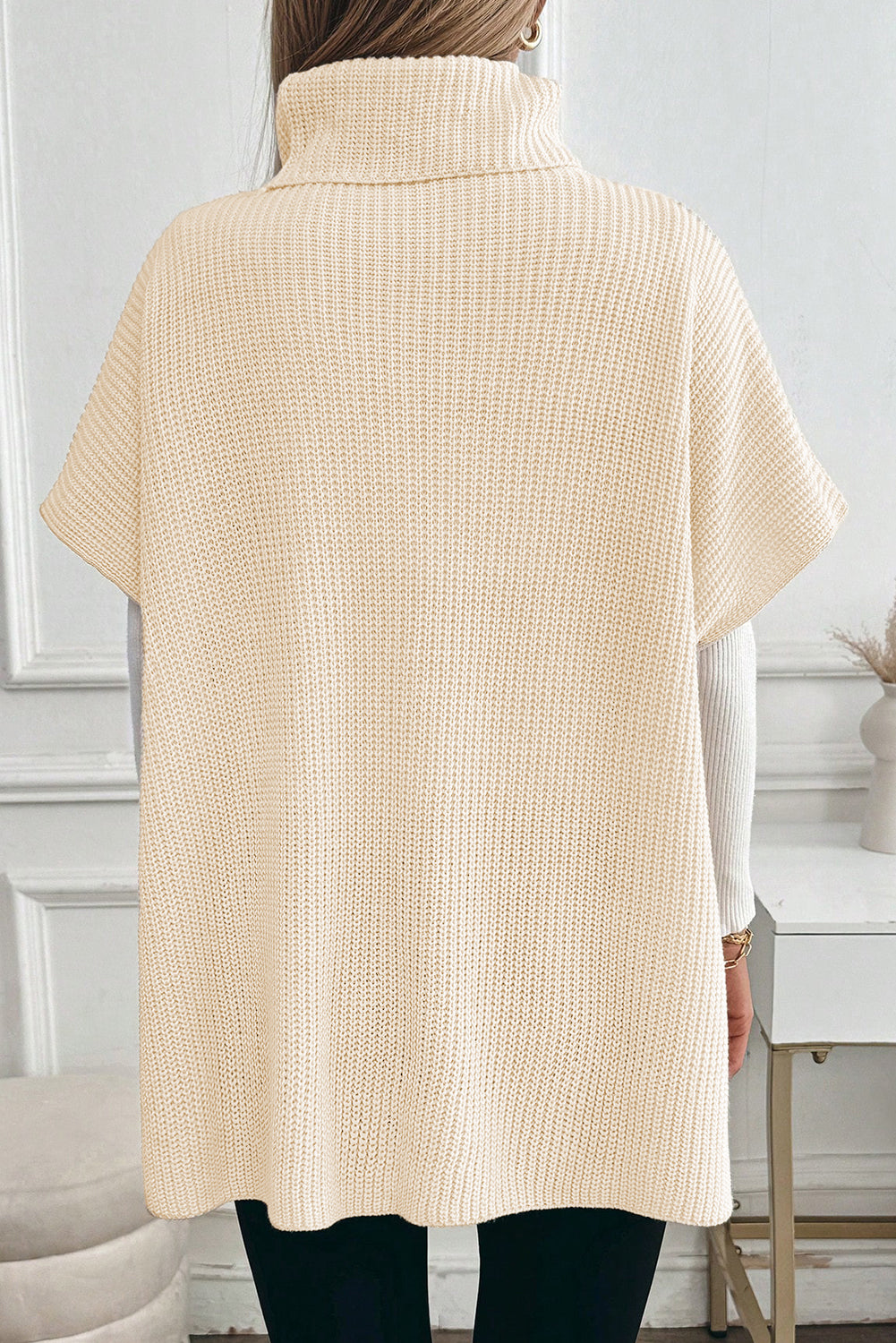 Jet Stream Knit Casual Turtleneck Sweater