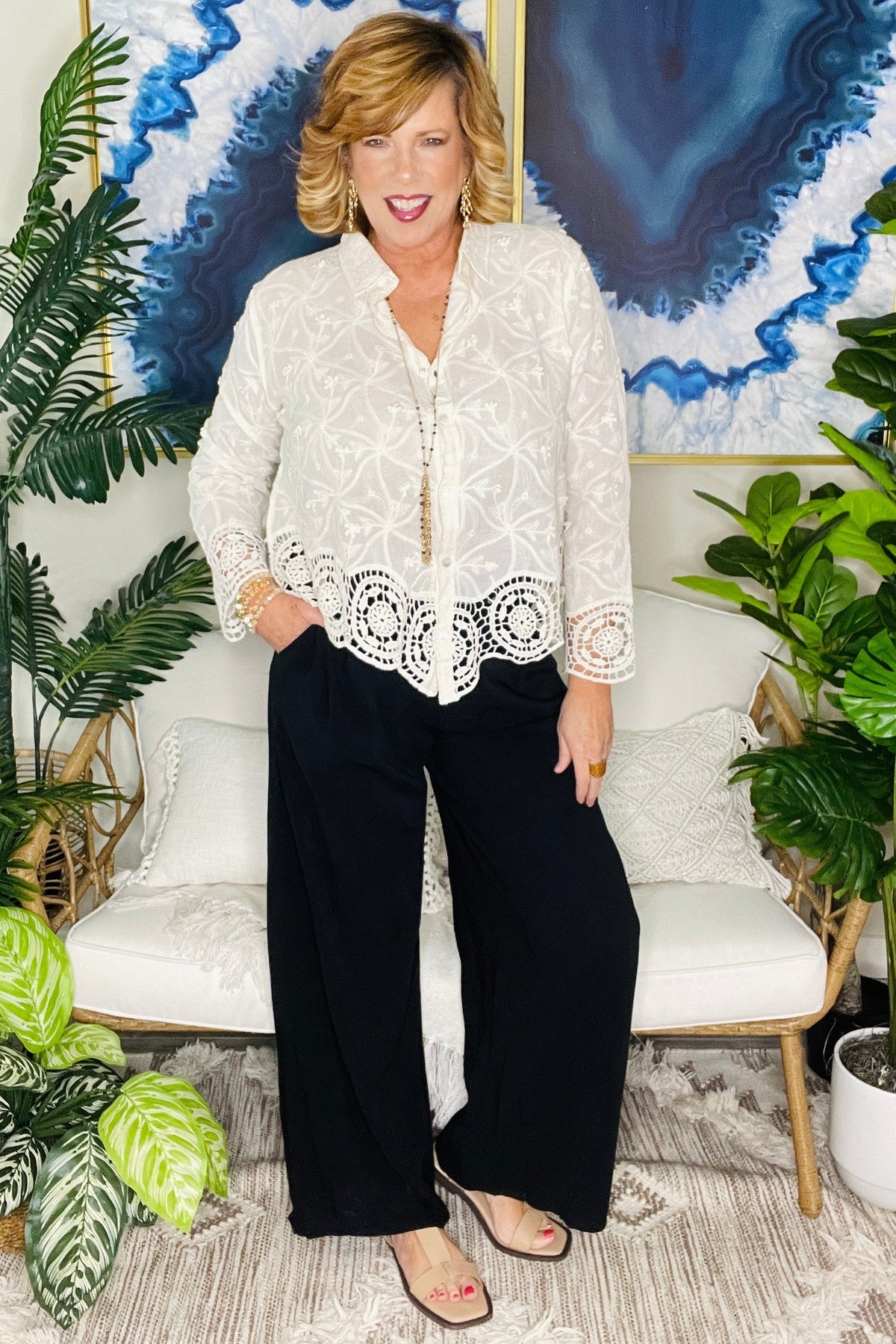 Elegance In Lace Top - S399NA