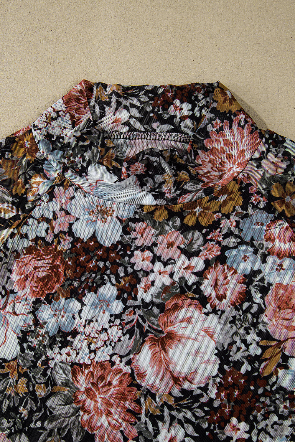 Freshly Picked Floral Mesh Top