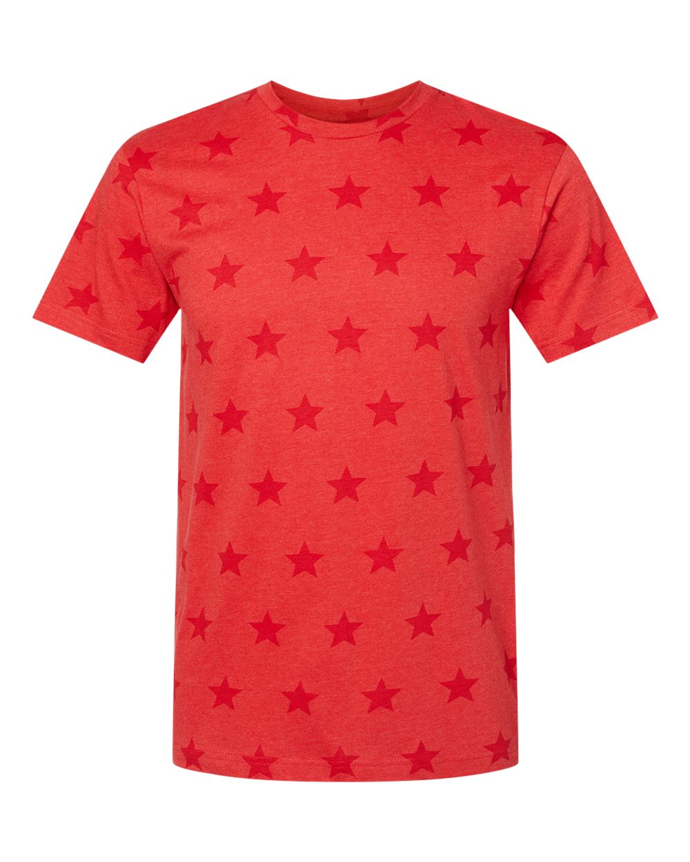 Red Star Print Top - T9430RD