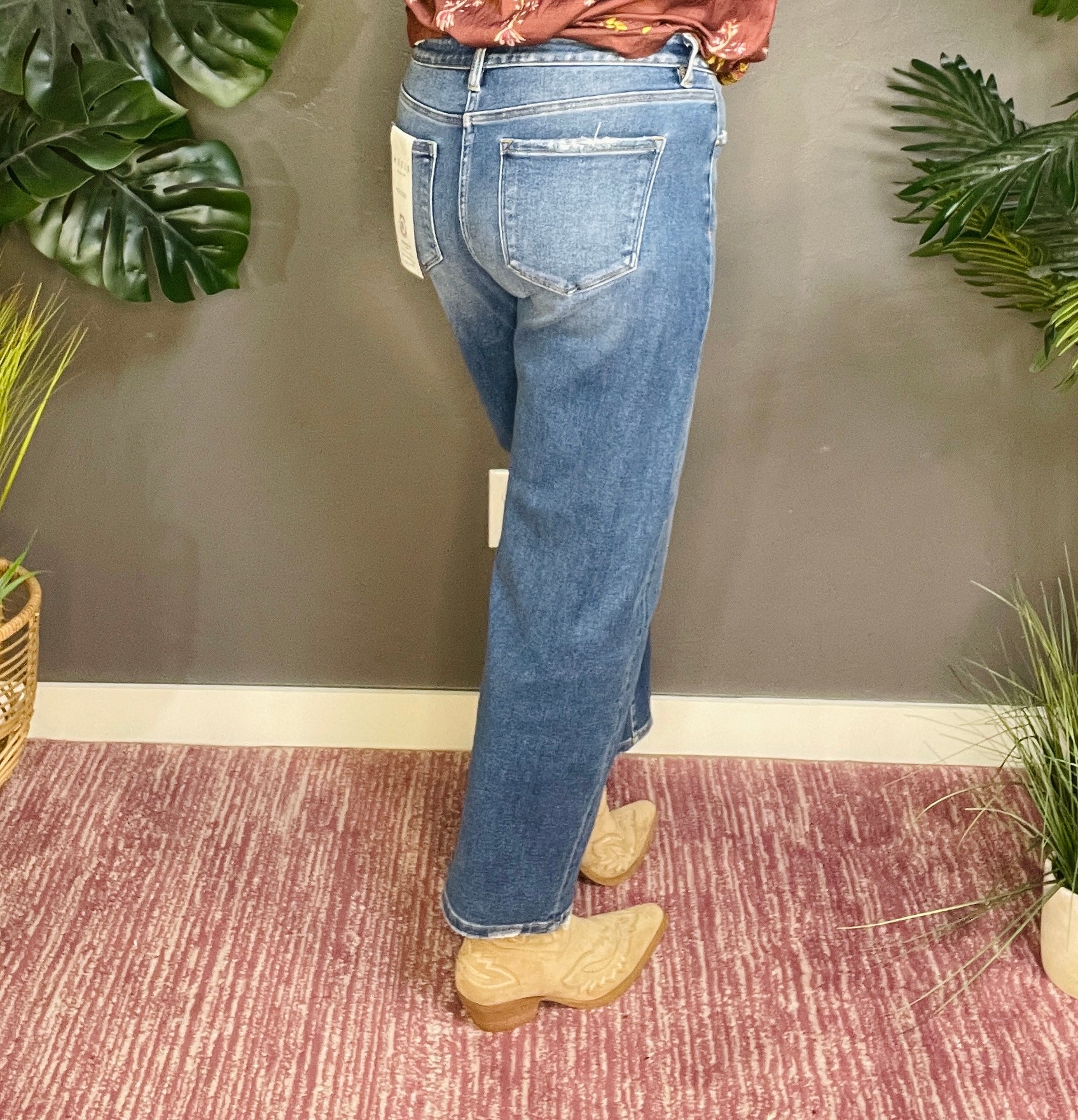 Willow Tummy Control High Rise Ankle Slim Barrel Jeans