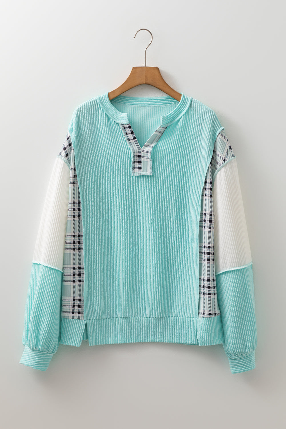 Aruba Dreams Corded Texture Colorblock Top