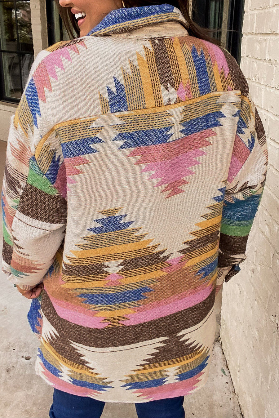 Sedona Dreams Aztec Print Shacket