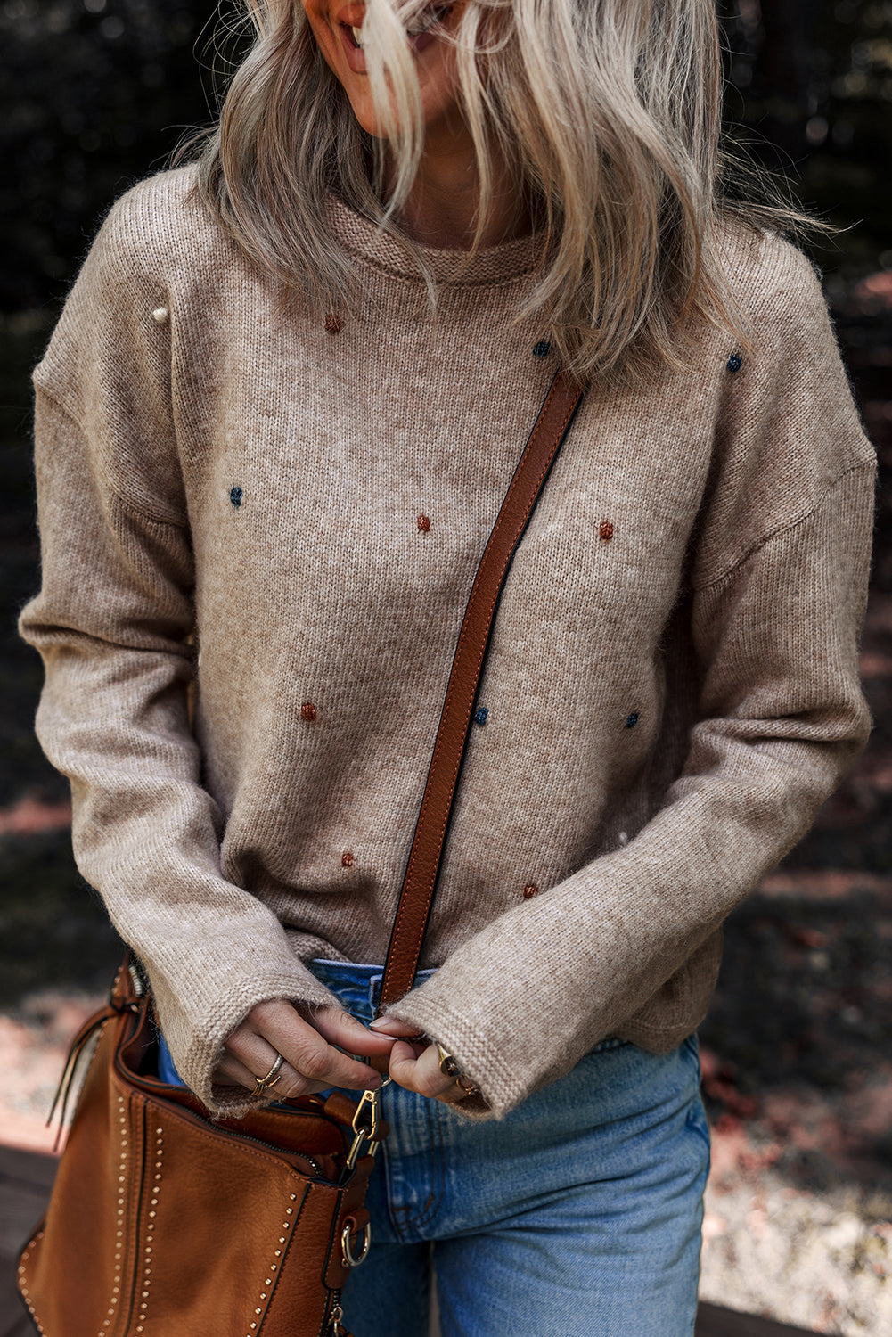 Crisp Cool Morning Shoulder Sweater