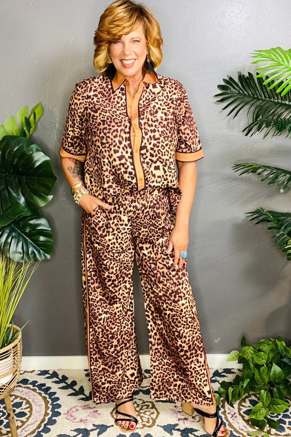 Feline Fierce Top And Pant Set - SET042LE